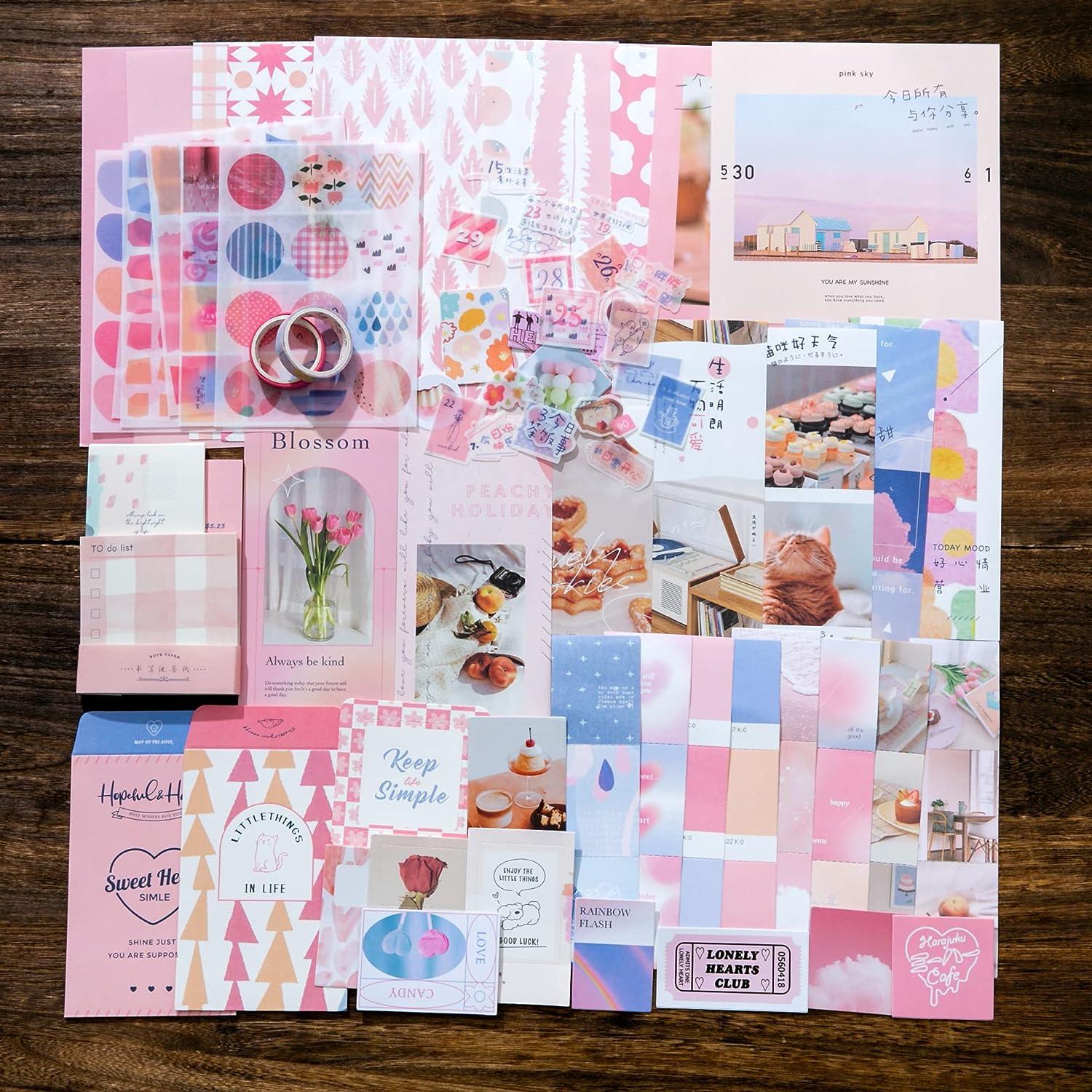 Aesthetic Scrapbook Kit,junk Journal Kit With Journaling/scrapbooking  Supplies, Gift For Teen Girl(best)