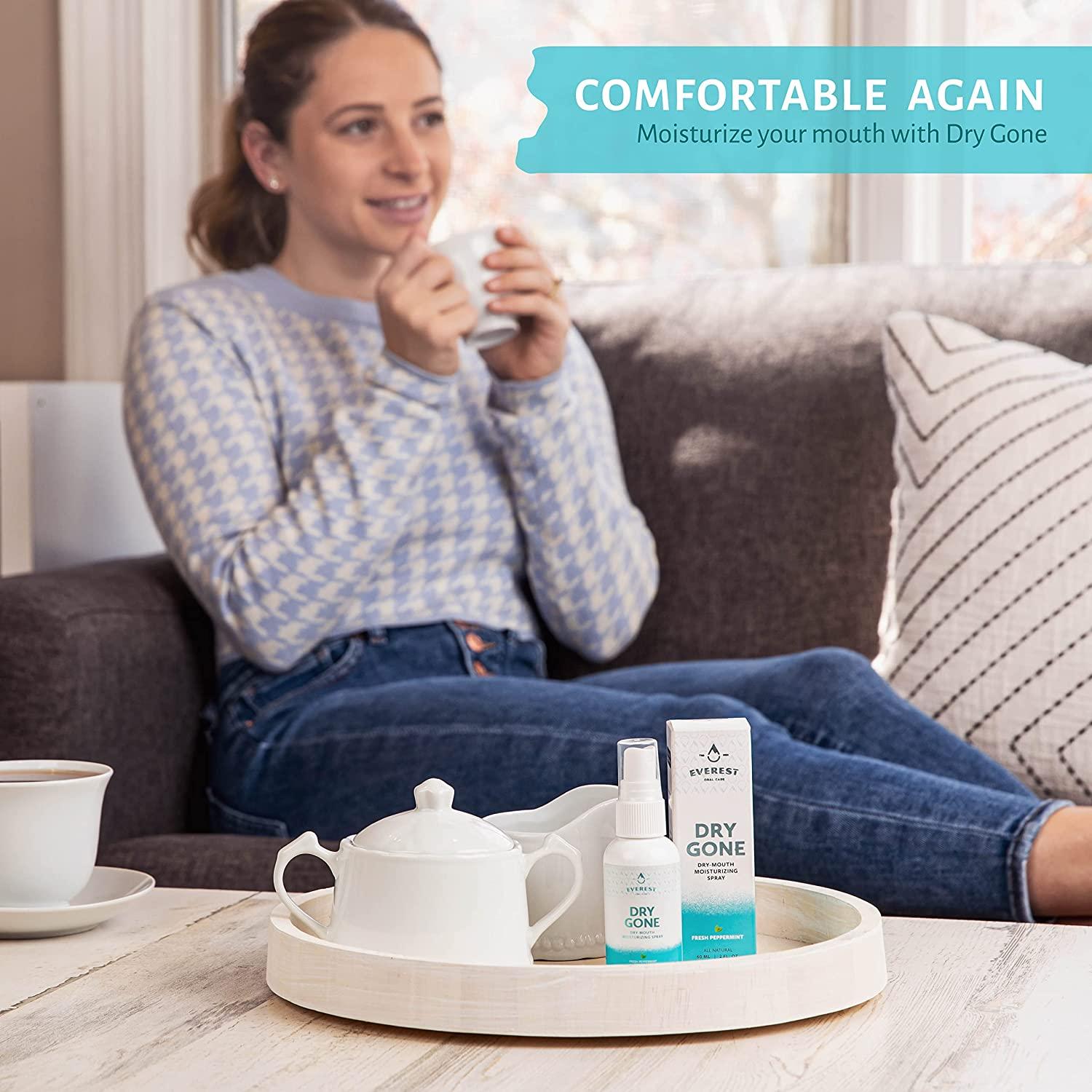 Natural Dry Mouth Moisturizing Spray Dry Gone Throat Moisturizer Helps