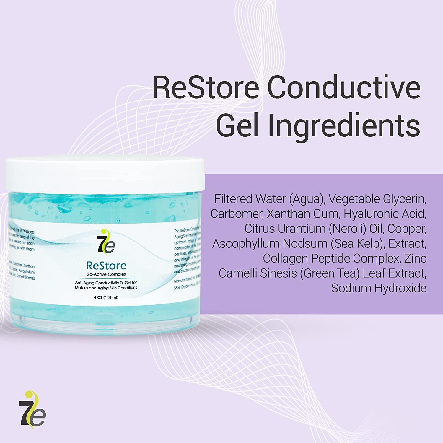 7E Wellness ReStore Conductive Gel with BioActive Complex 4oz