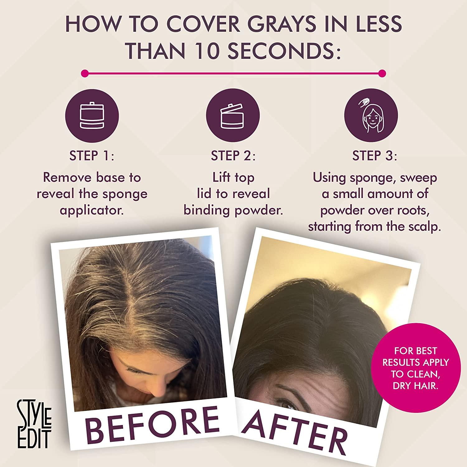 Root Touch Up Powder by Style Edit Root Cover Up Hair Color for Gray