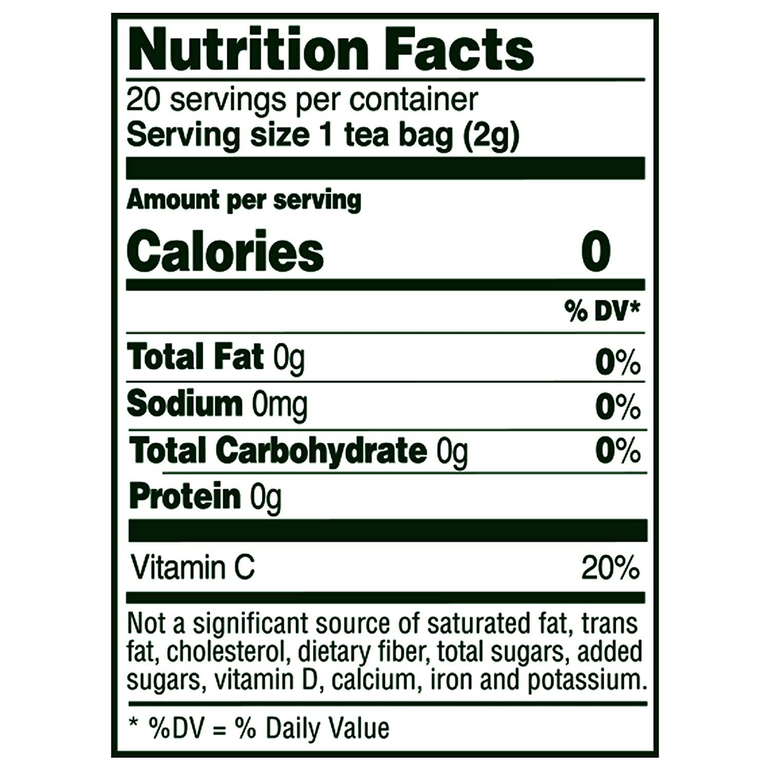 Celestial Seasonings Green & White Tea Decaf 20 Count Herbal Blend