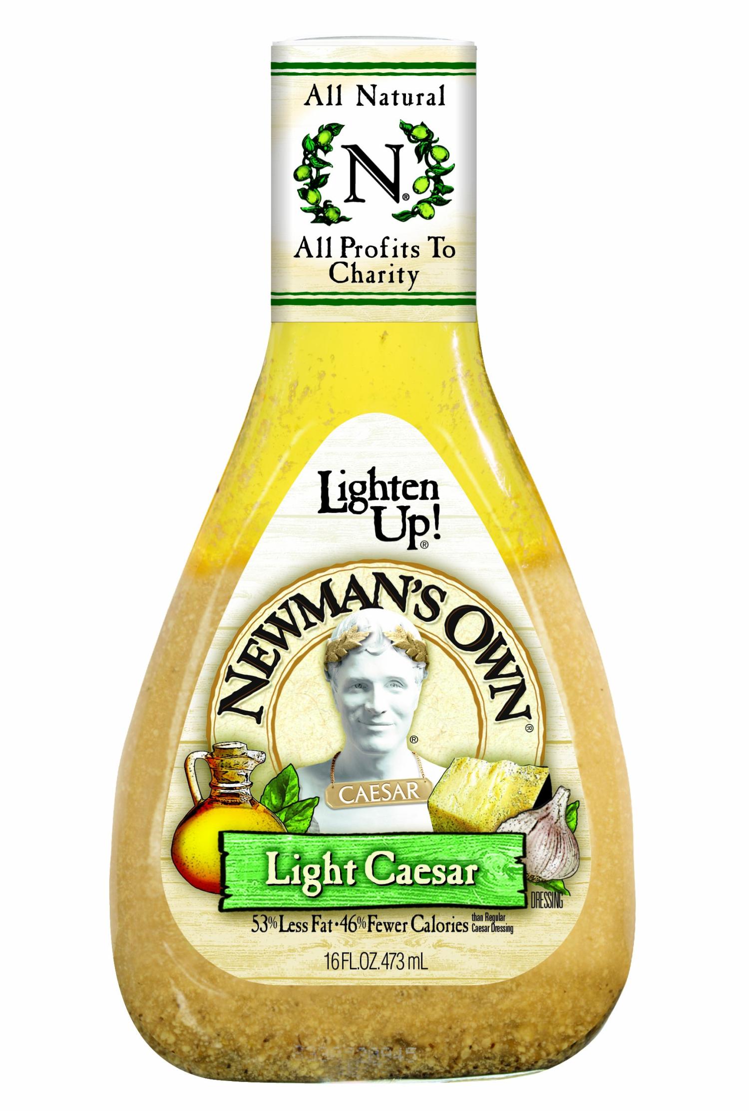Newman's Own Salad Dressing Light Caesar, 16Ounce (Pack of 3)