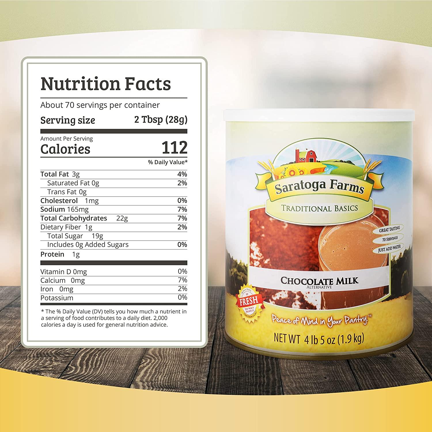 Saratoga Farms Powdered Chocolate Milk, Bulk Chocolate Milk Mix for