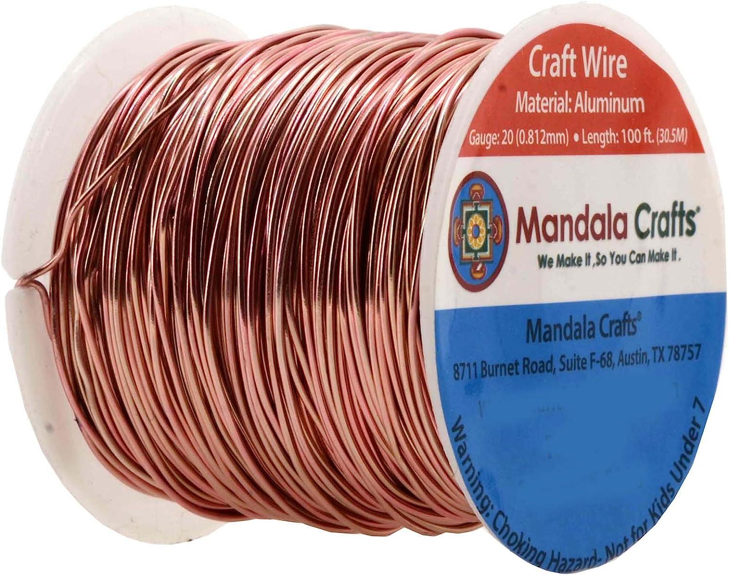 Mandala Crafts Anodized Aluminum Wire for Sculpting, Armature, Jewelry  Making, Gem Metal Wrap, Garden, Colored and Soft, Assorted 6 Rolls (14  Gauge, Combo 5) 