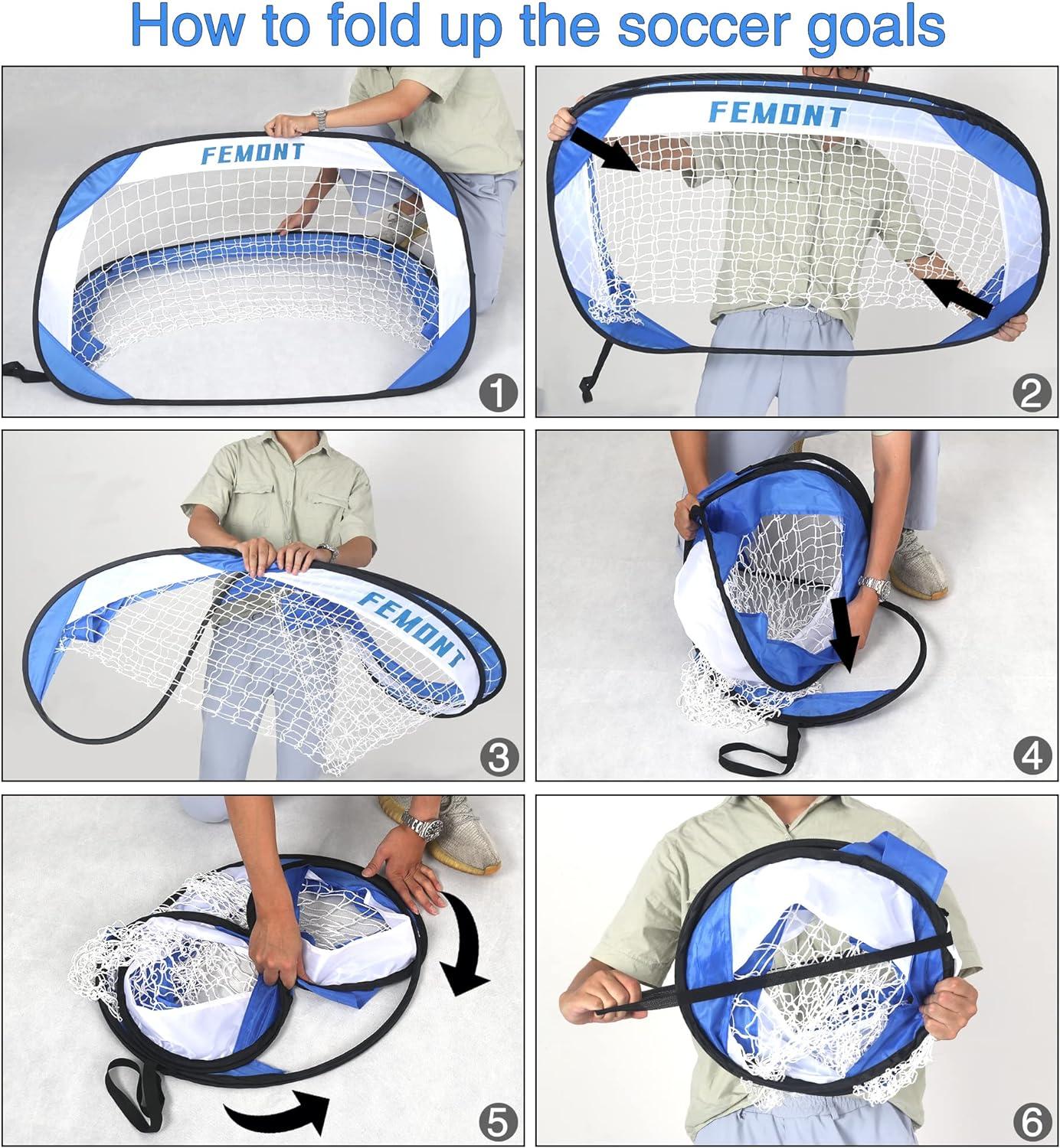 Portable Soccer Goals For Backyard, Pop Up Soccer Net, Outdoor - View #9
