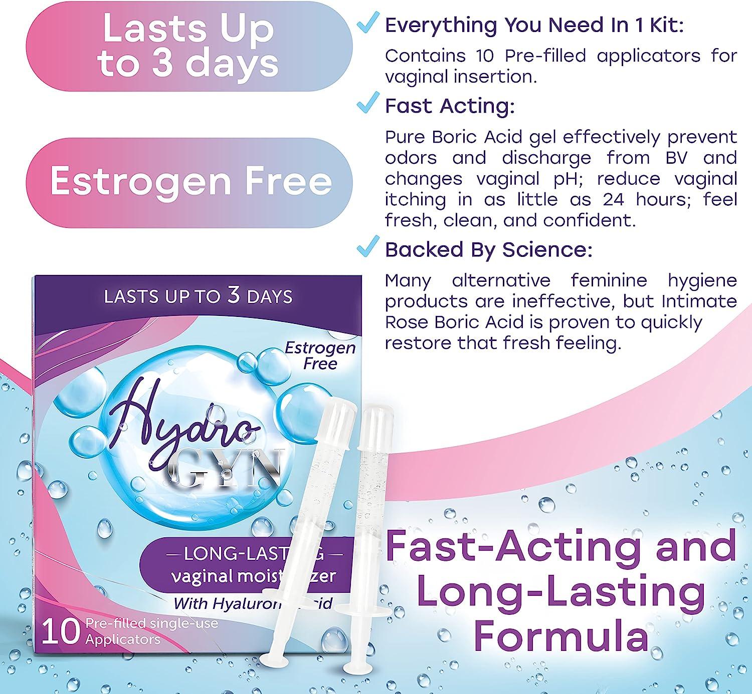 Hydro GYN Vaginal Moisturizer LongLasting Relief for Dryness