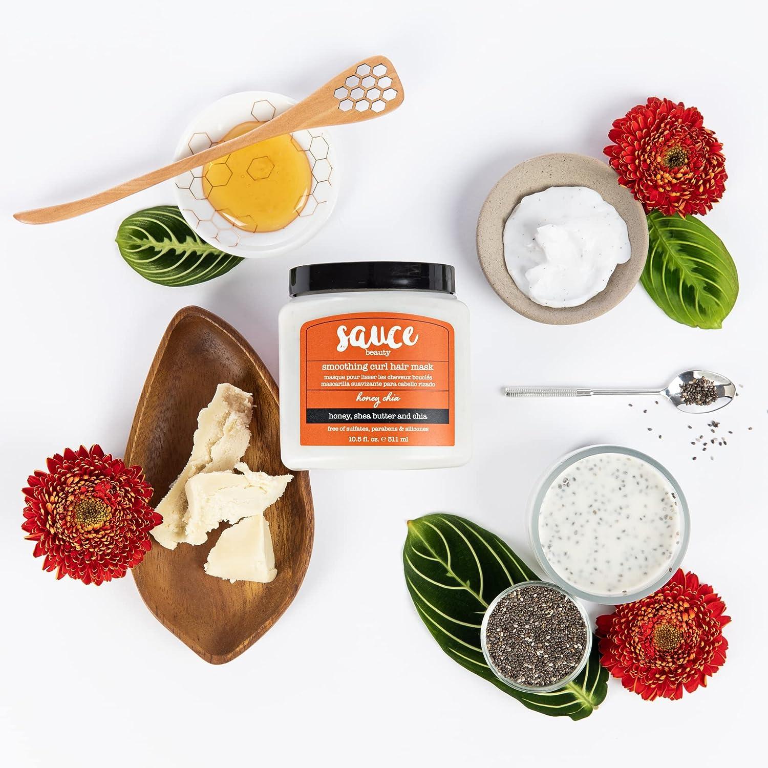 SAUCE BEAUTY Honey Chia Smoothing Curl Mask 10.5 Fl Oz Curly Hair