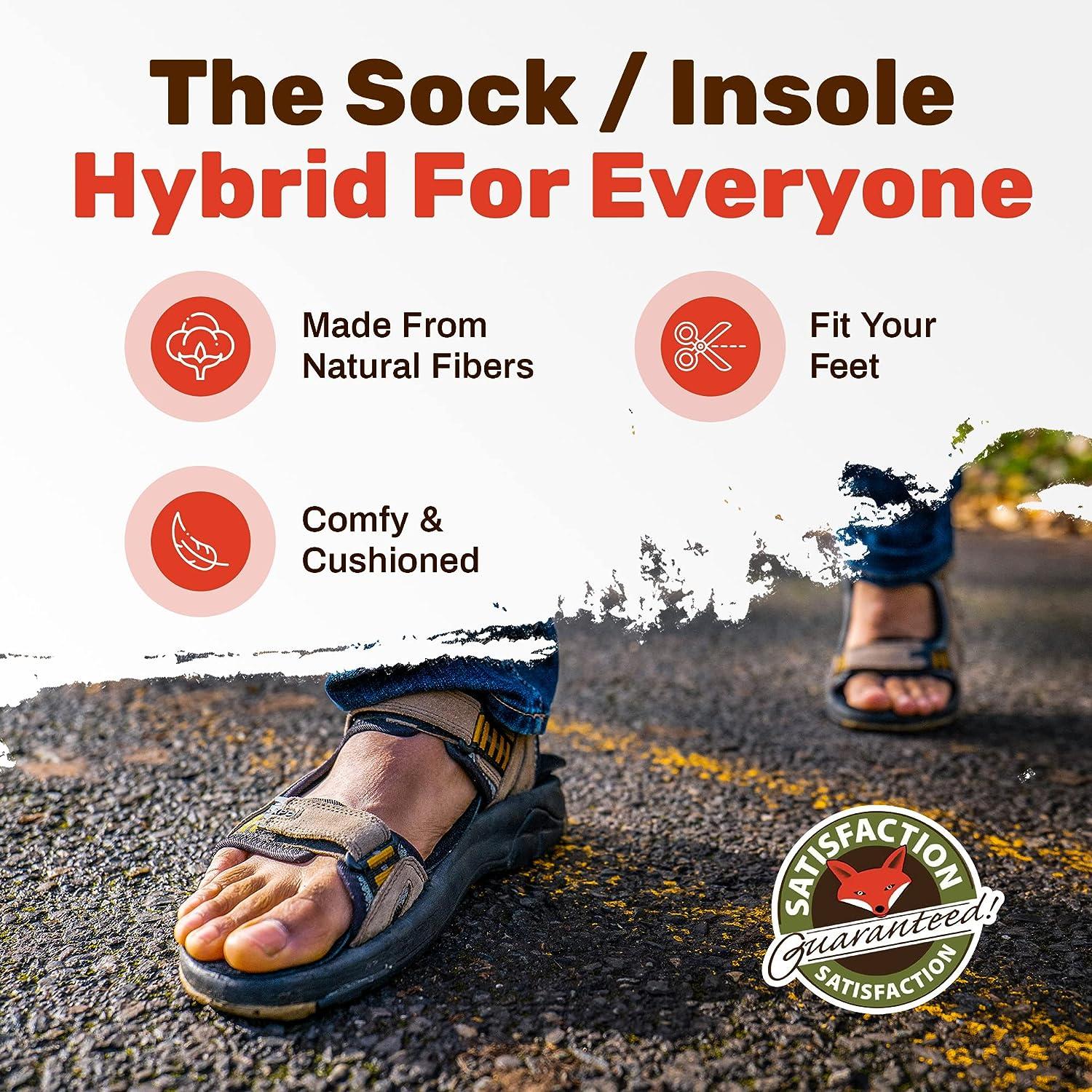 SoxsolS Wool Flat Shoe Insert for Sandals Sockless Shoes