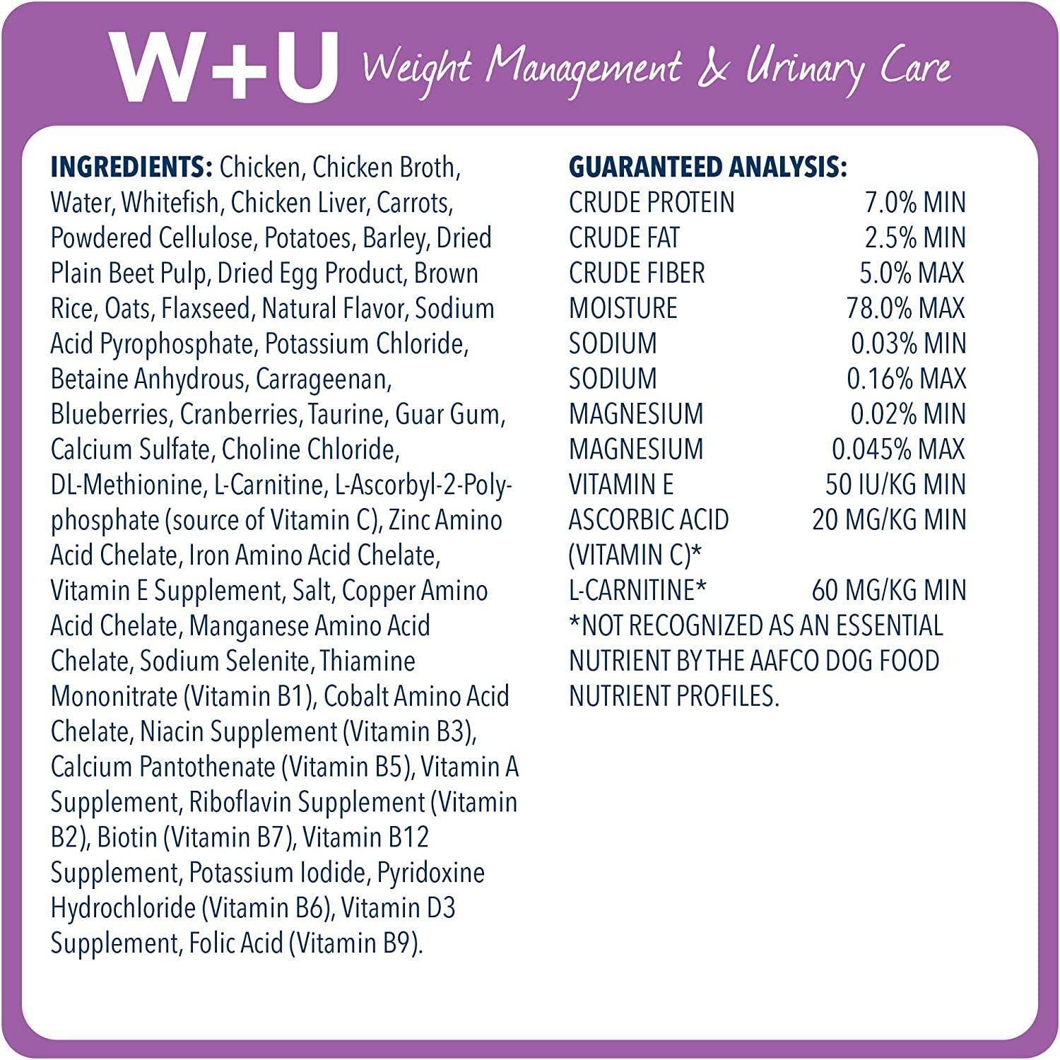 Blue Buffalo Veterinary Diet W+U Weight Management Urinary Care