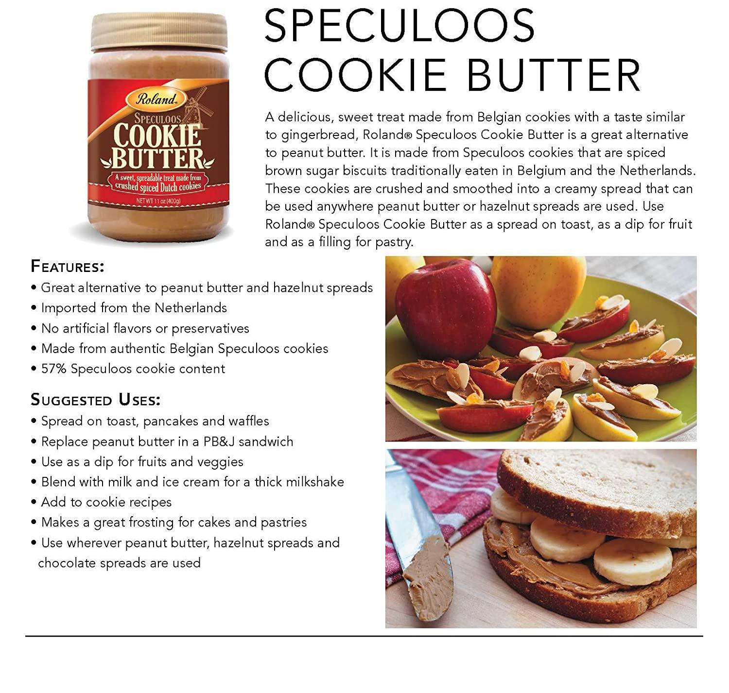 Roland Foods Speculoos Cookie Butter Spread, Specialty Imported Food