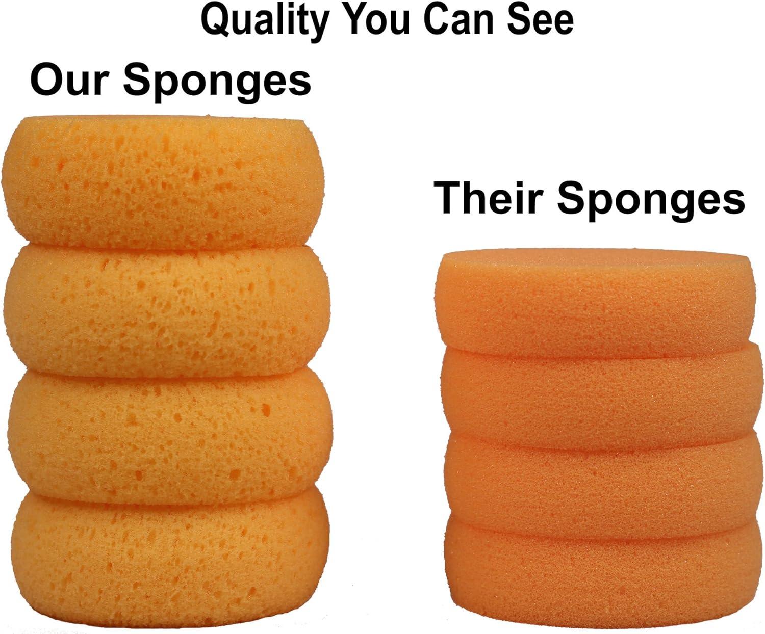 Creative Hobbies 10 Pack of 3-1/2 Inch Round Synthetic Silk Sponges for  Painting, Crafts, Ceramics, Household Use & More!