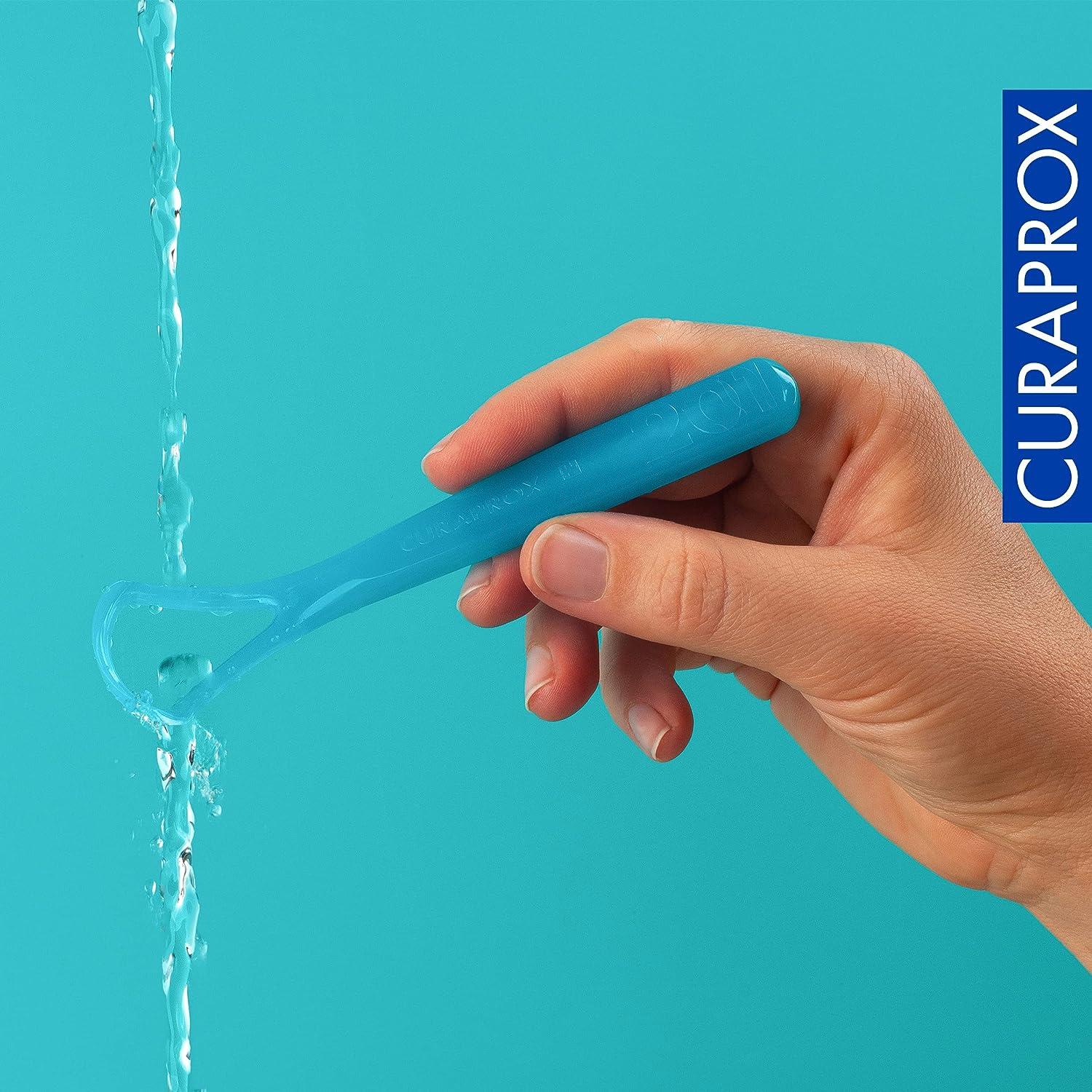 Curaprox CTC 202 Tongue Scraper Dual Edge Design for Effective Tongue Cleaning
