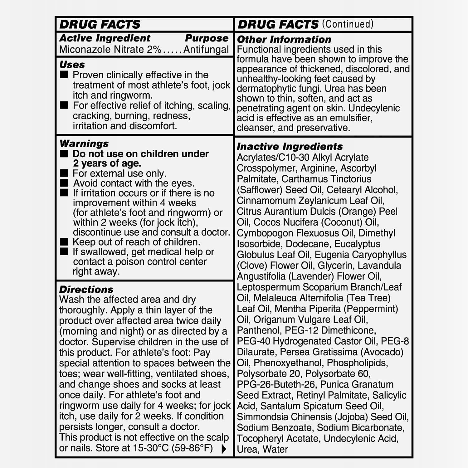 Ebanel Foot Fungus Treatment Extra Strength Athletes Foot Cream with