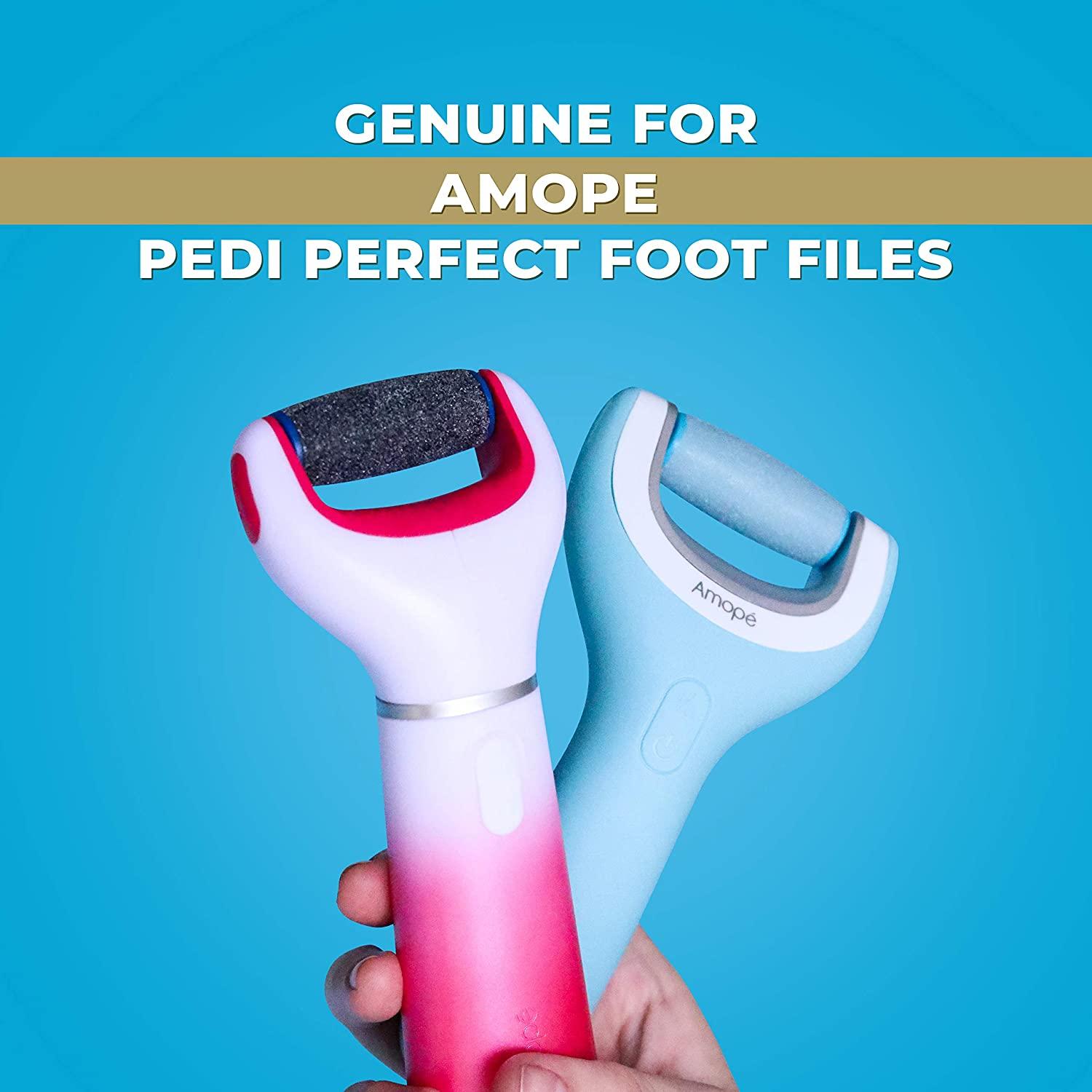 Amope Pedi Perfect Electronic Foot File Refills, Extra Coarse Rollers for  Feet, Removes Hard and Dead Skin - 2 Count