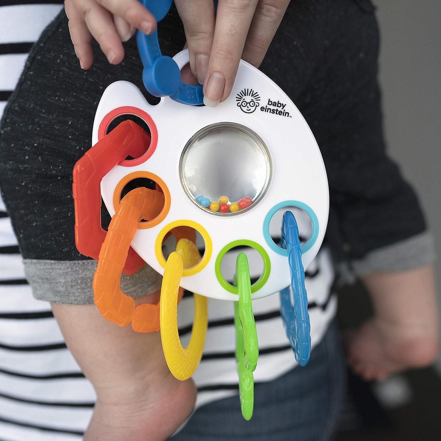 Baby Einstein Shake Rattle Soothe Take Along Textured Teether