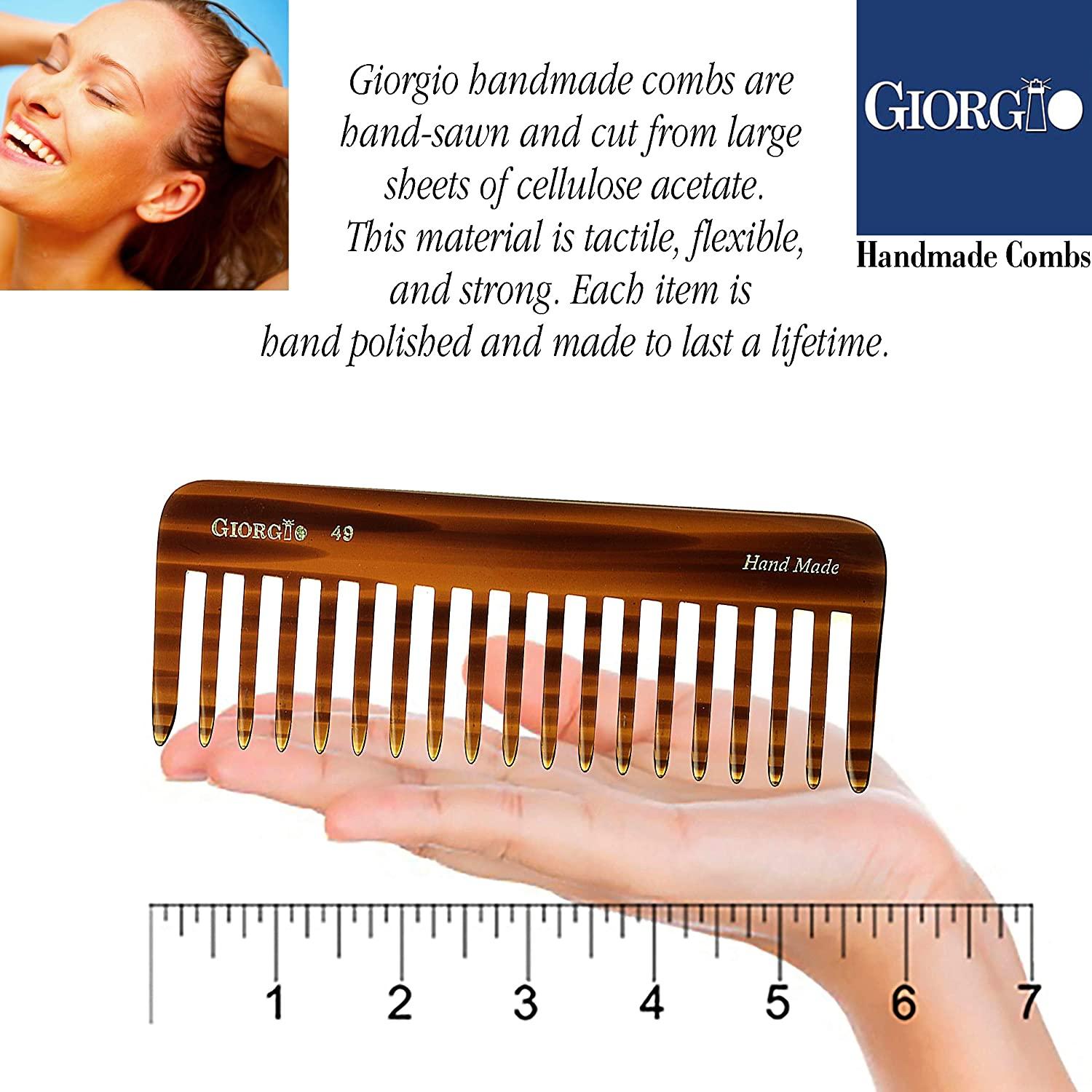 G49 Large 5.75 Inch Hair Detangling Comb Wide Teeth for Thick