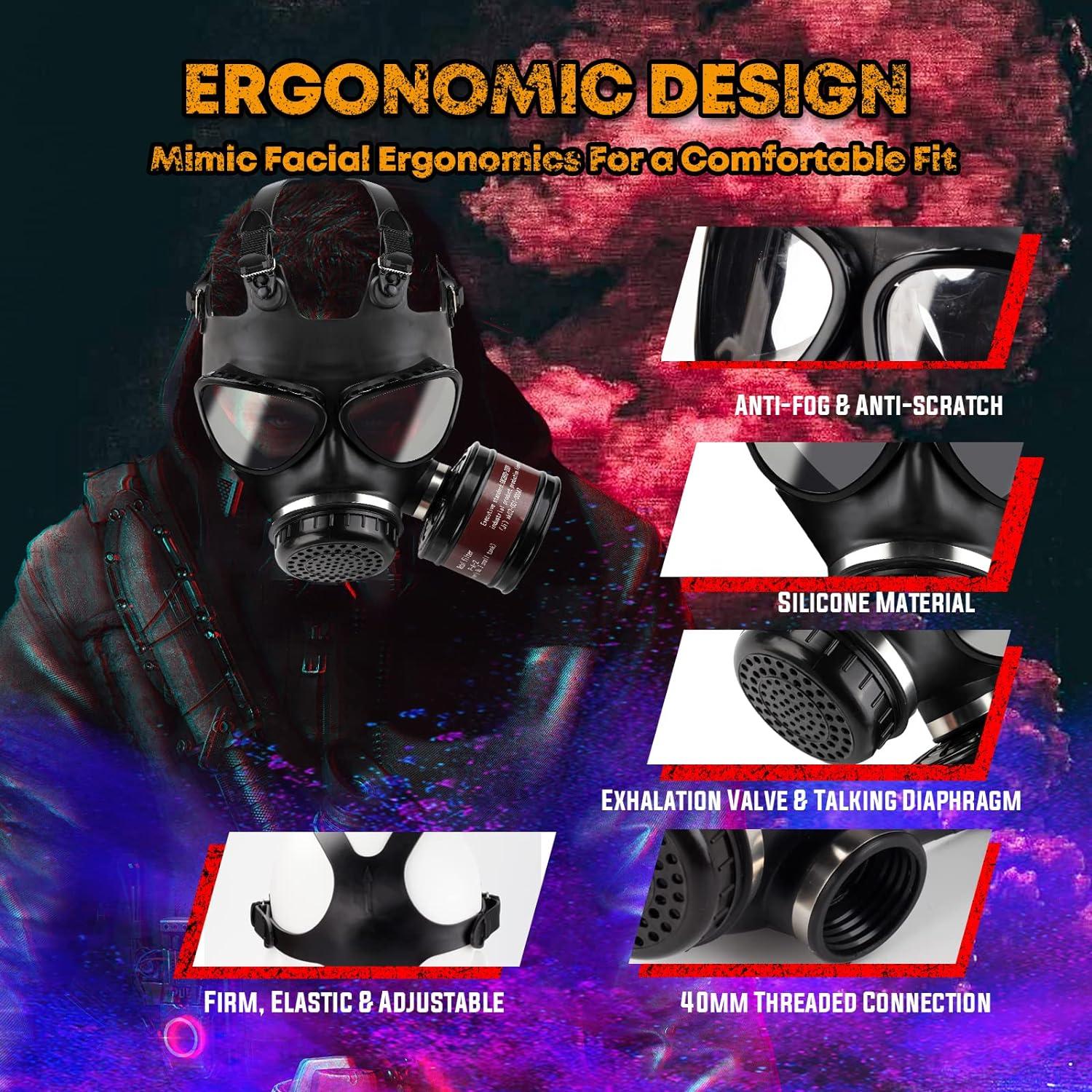 AMZYXUAN Gas Masks Survival Nuclear and Chemical Gas Mask