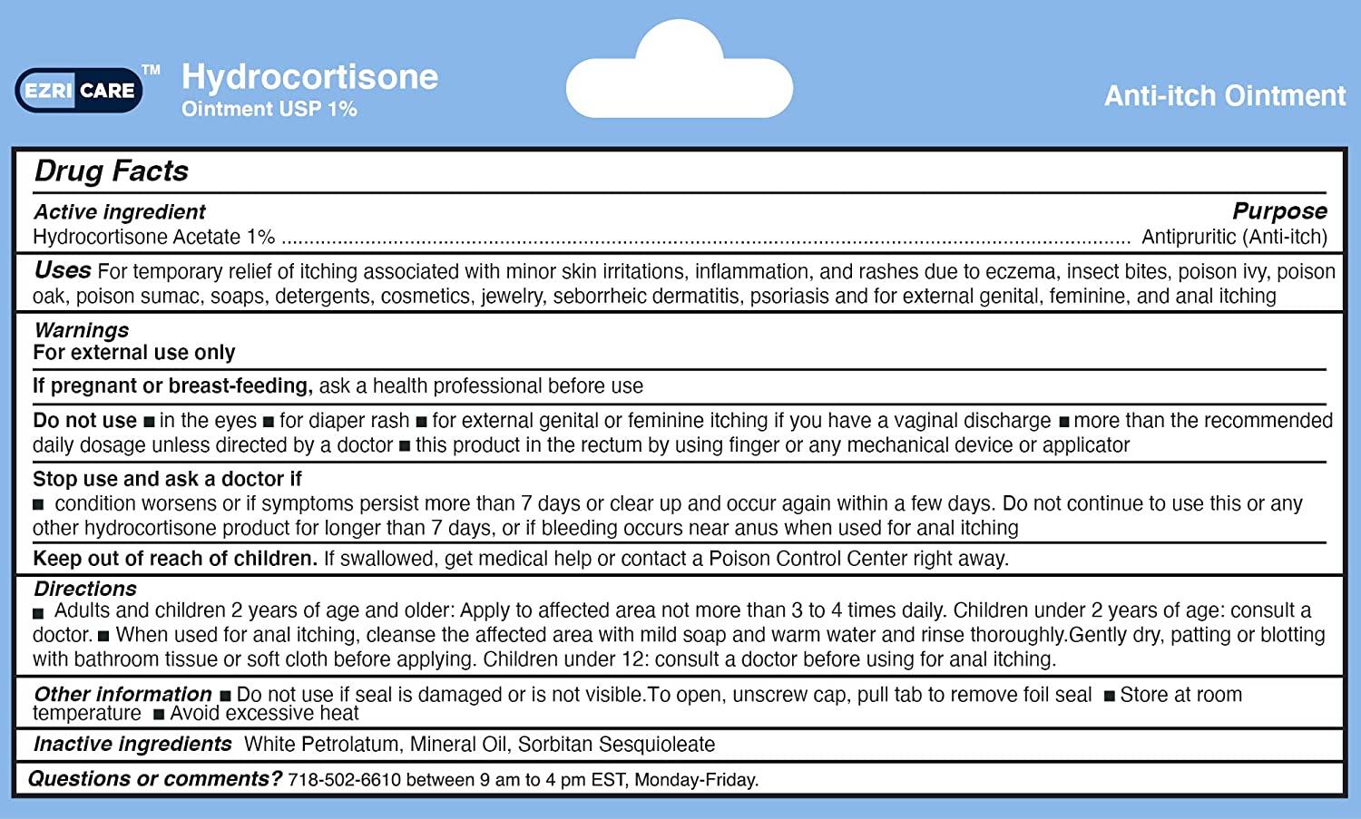 Hydrocortisone Ointment USP 1 1.05oz Maximum Strength AntiItch