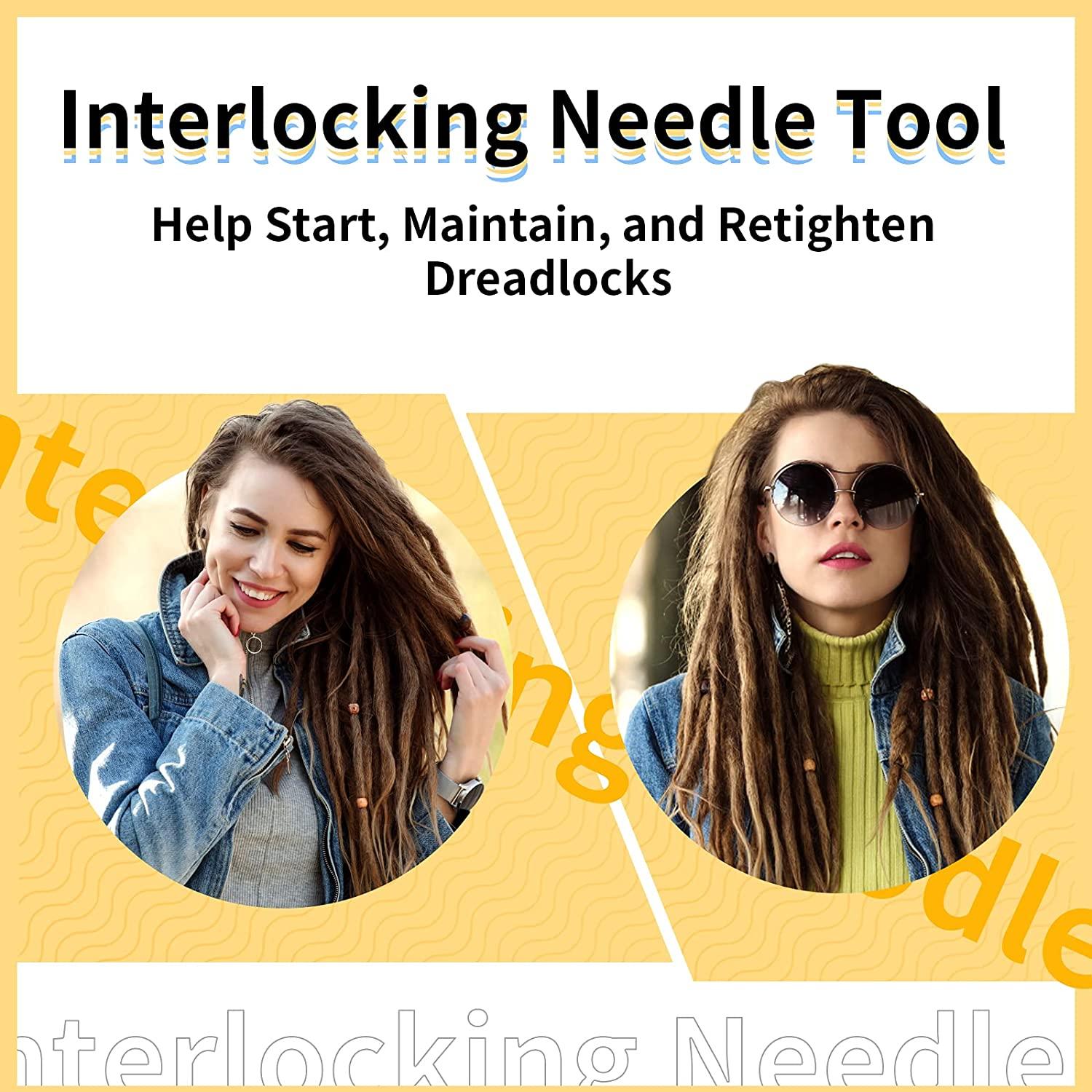 Crochet Hook Needle 0.5mm for Dreadlock Tool Loc Extensions Repair Create Crochet  Dreadlocks Weaving Needle Dreadlock Extensions 