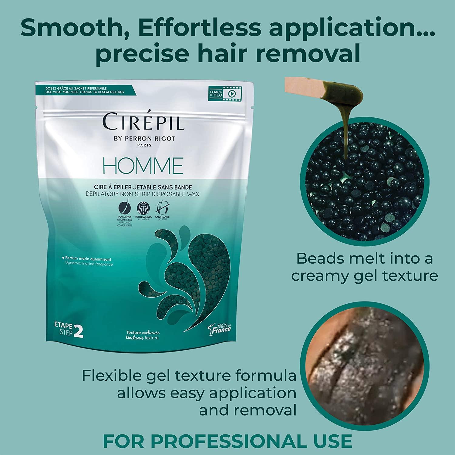 Cirepil Homme 800g/28.22oz Wax Beads Bag Fresh Marine Scent Easy