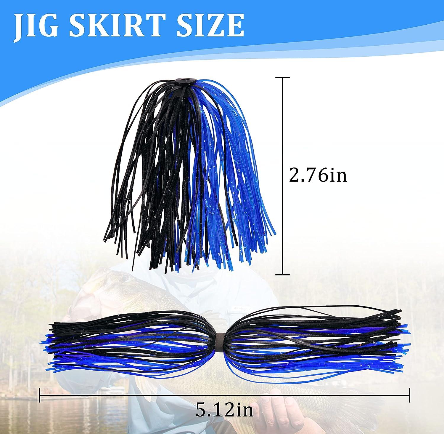 Silicone Jig Skirts Fishing Lures Skirt Replacement for Spinnerbaits Bass  Buzzbaits Fishing Jigs Fishing Lures Making DIY Bait Accessories 20 Bundles