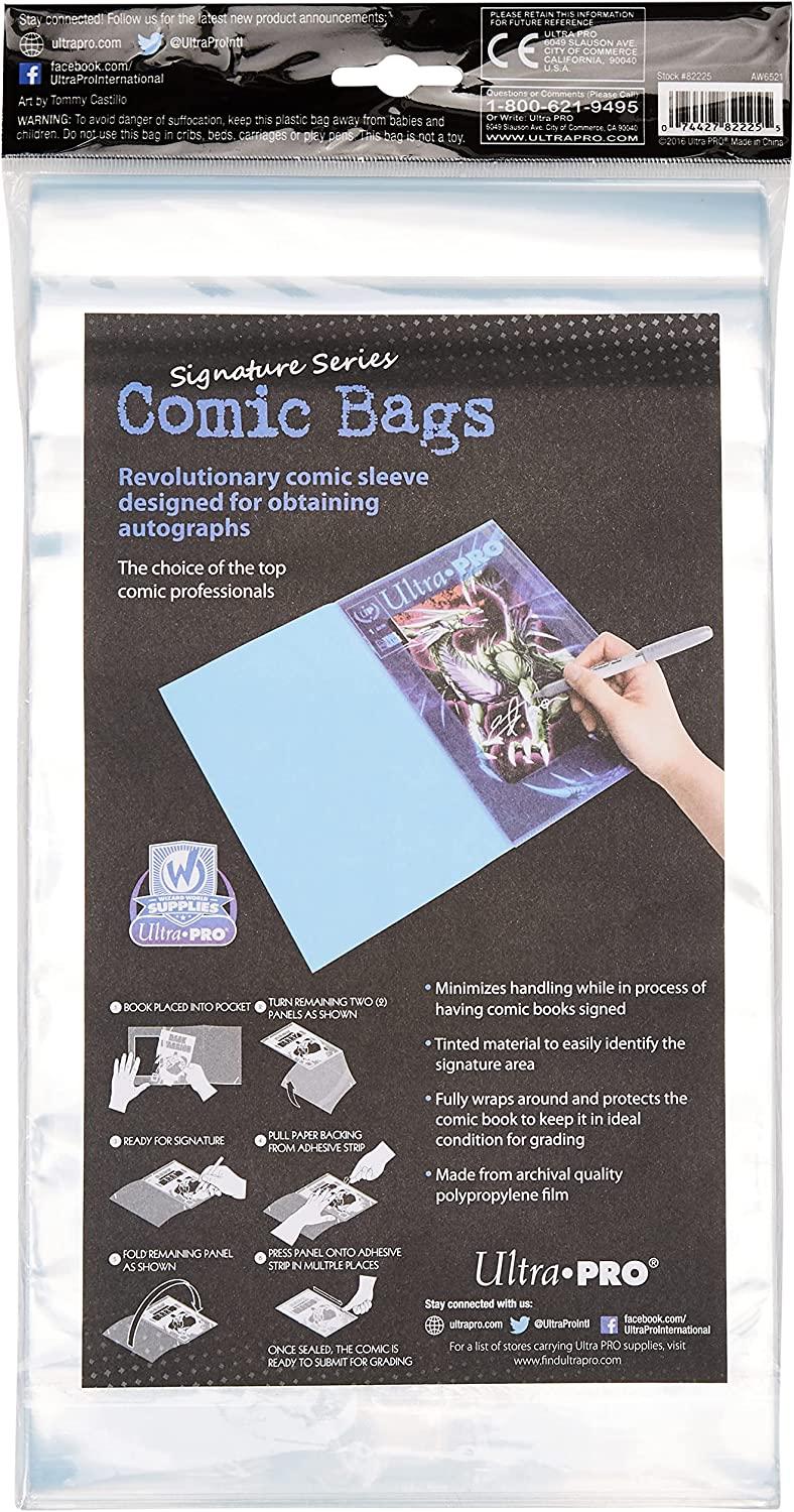 Ultra Pro Resealable Current Size Comic Bags 2-Mil Polypropylene 6-78 X 10  Inches (100-Count)