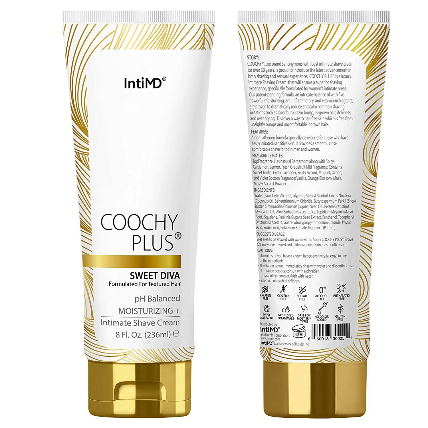 Coochy Plus Intimate Shaving Cream SWEET DIVA For Afro Natural Texture