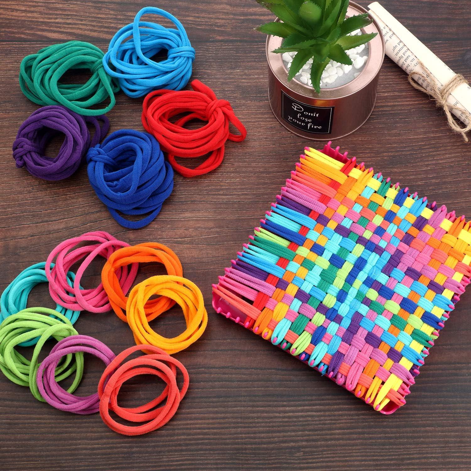 12 Colors Loop Potholder Loops Weaving Loom Loops Weaving Craft Loops with  Multiple Colors for DIY Crafts Supplies Compatible with 7 Inch Weaving Loom  (192 Pieces)