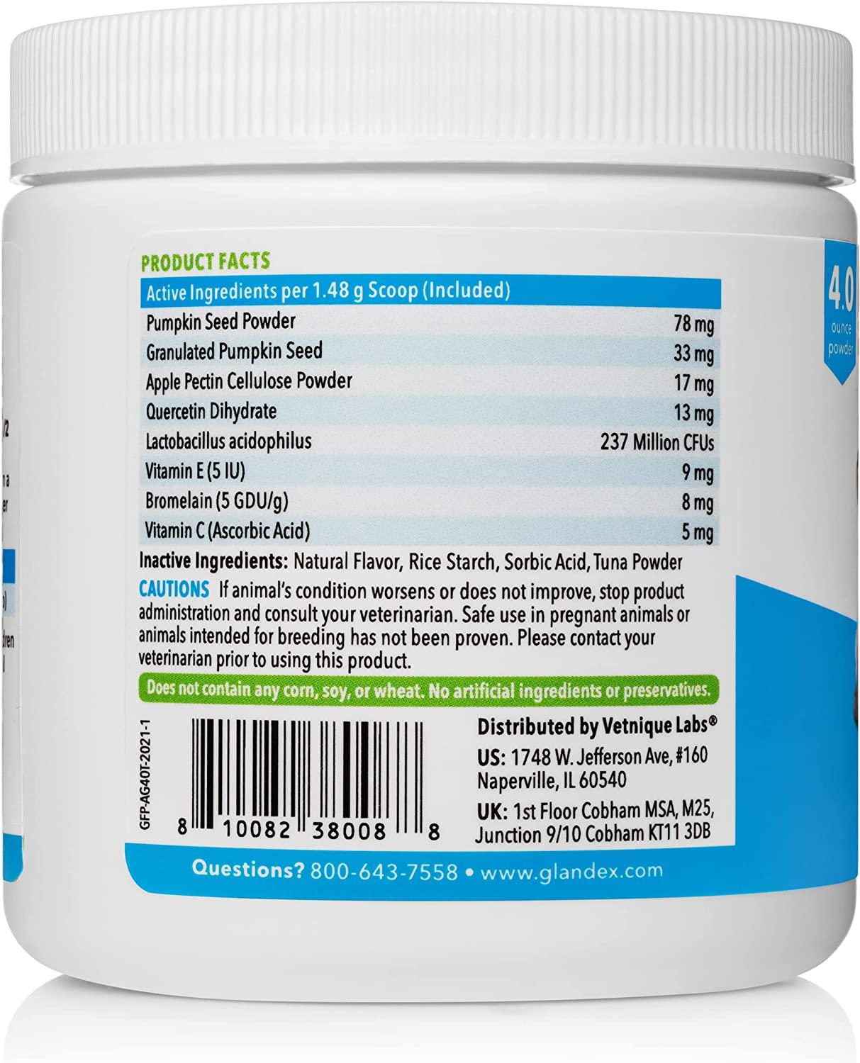Glandex ingredients shop