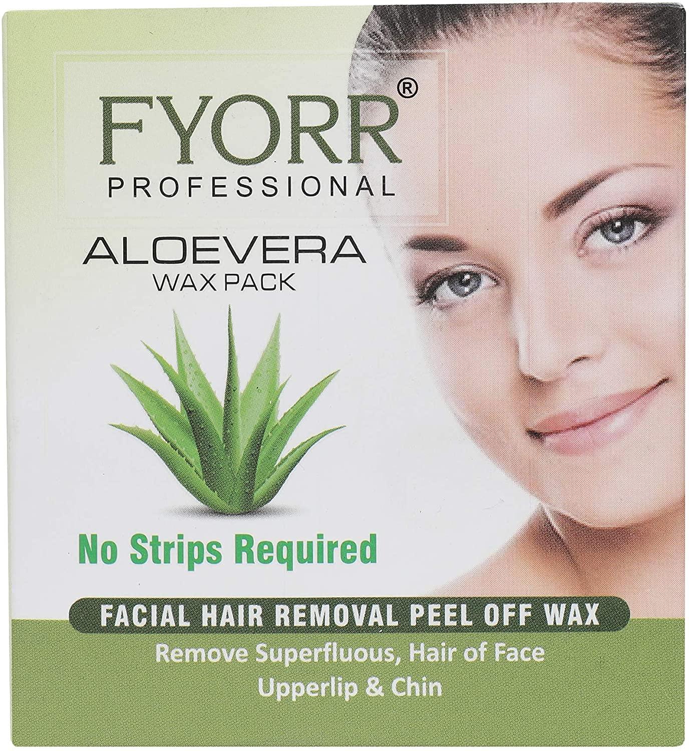 FYORR 80g Aloe Vera PeelOff Wax for Upper Lip, Facial Hair, Eyebrow