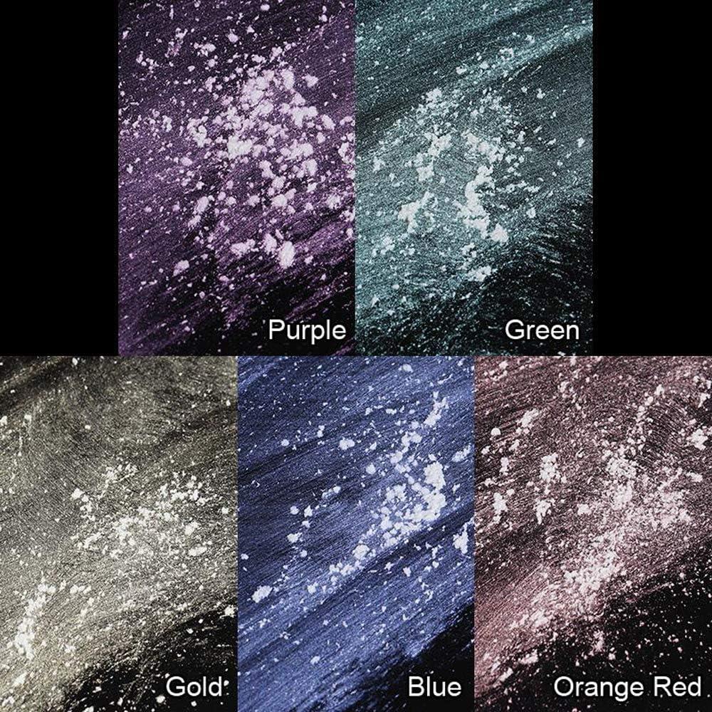 5 Boxes Pearl Powder Nail Art Glitter Mirror Effect Chrome Pigment