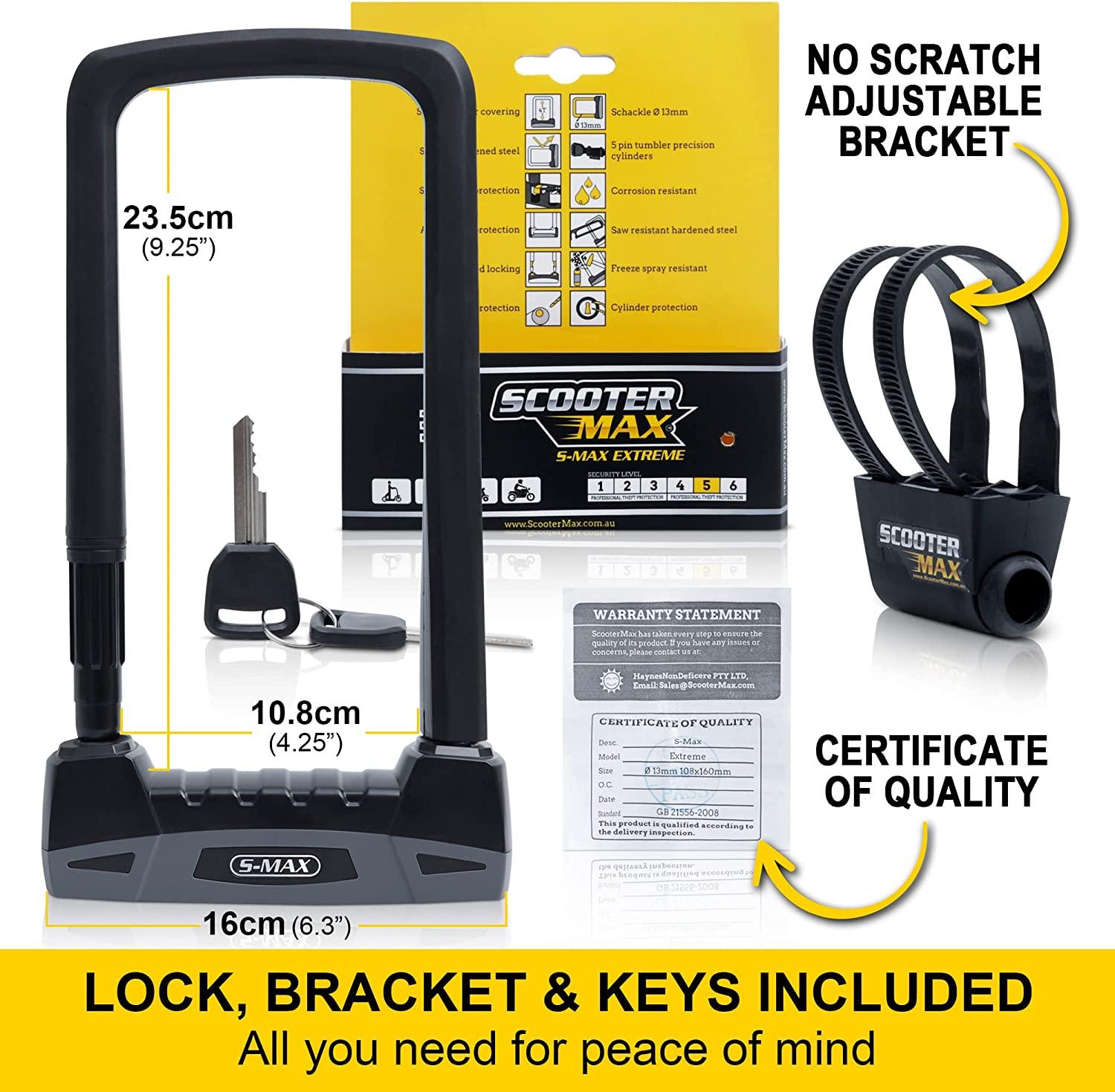 Heavy Duty U Lock, D Lock, Bicycle Lock, Electric Scooter Lock