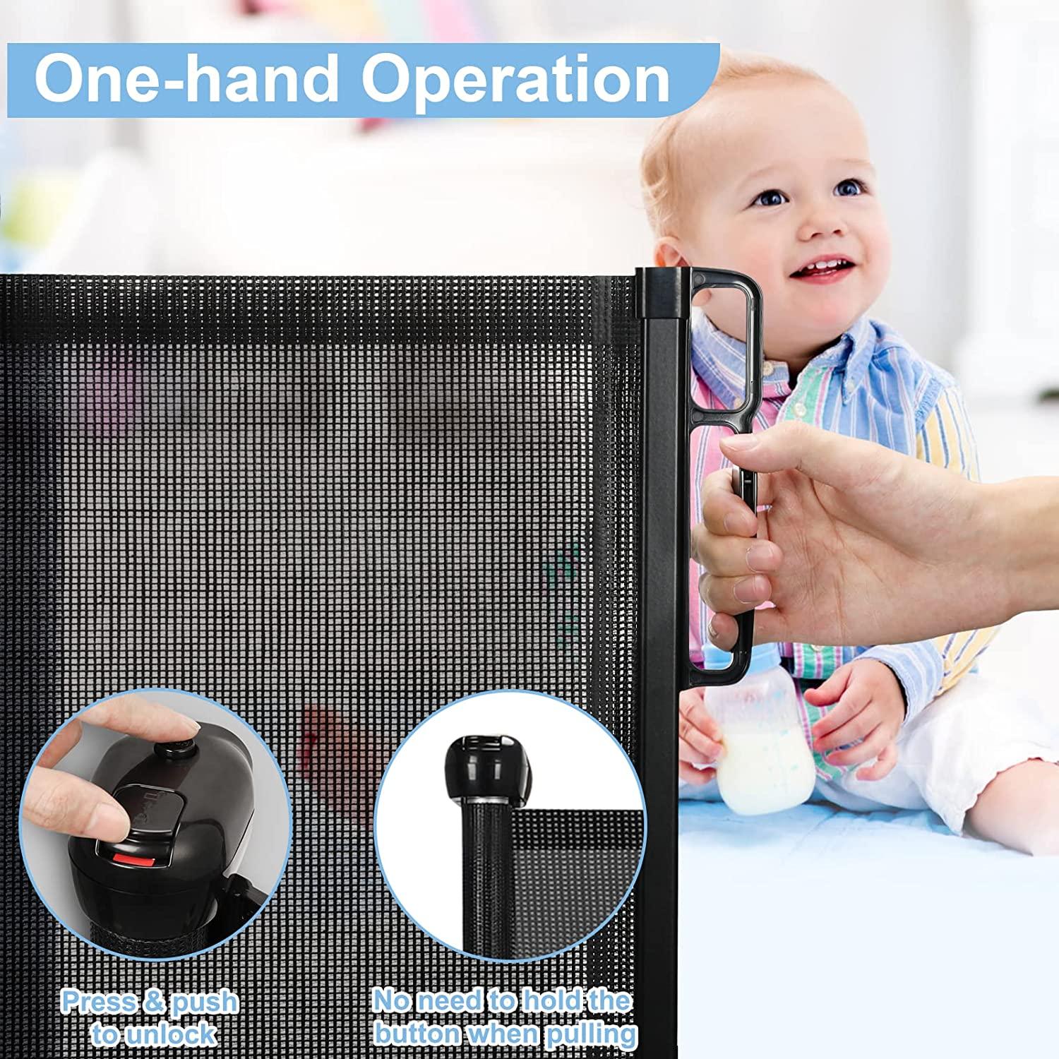 Lucky baby smart system retractable gate hotsell