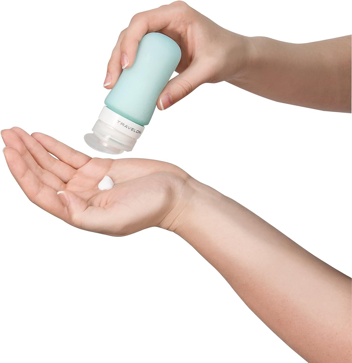 Travelon Set of 2 Smart Tubes 2oz Orange/Blue Convenient Travel Size