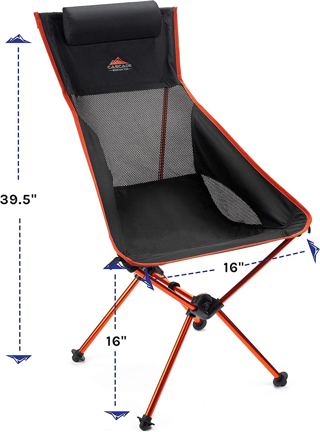 Cascade mountain tech compact low profile outdoor folding discount camp chair