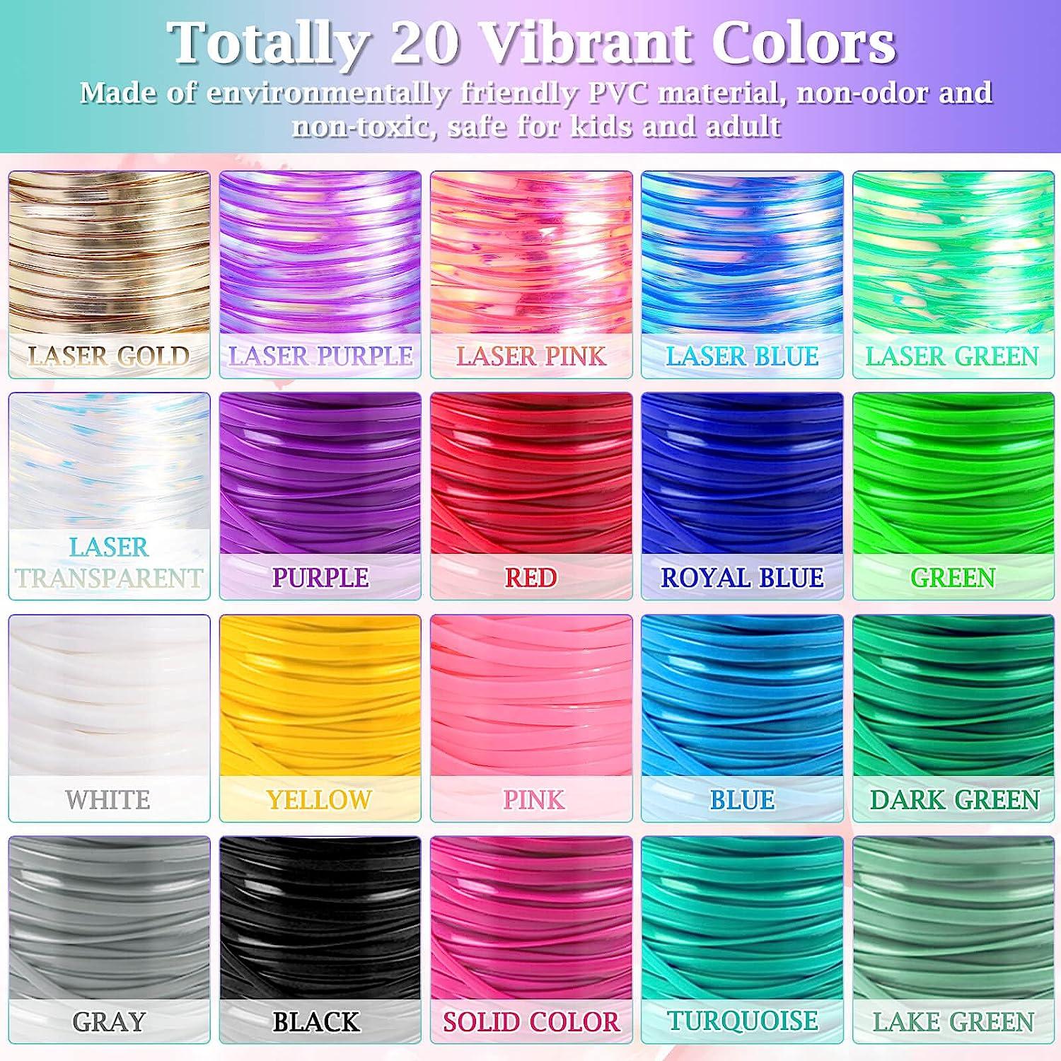DIY 20 Colors Lanyard String Durable Non-toxic Plastic Lacing Cord for  Crafts Bracelet Lanyards Jewelry Making Women