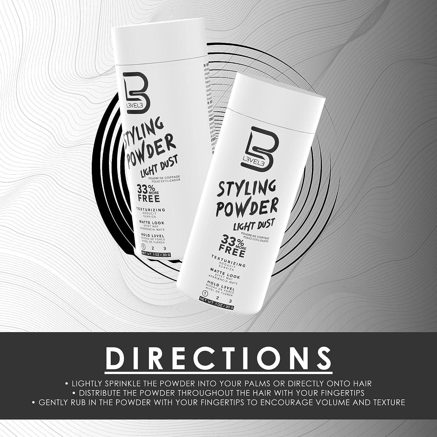 L3 Level 3 Light Hold Styling Powder - Natural Matte Hairstyle