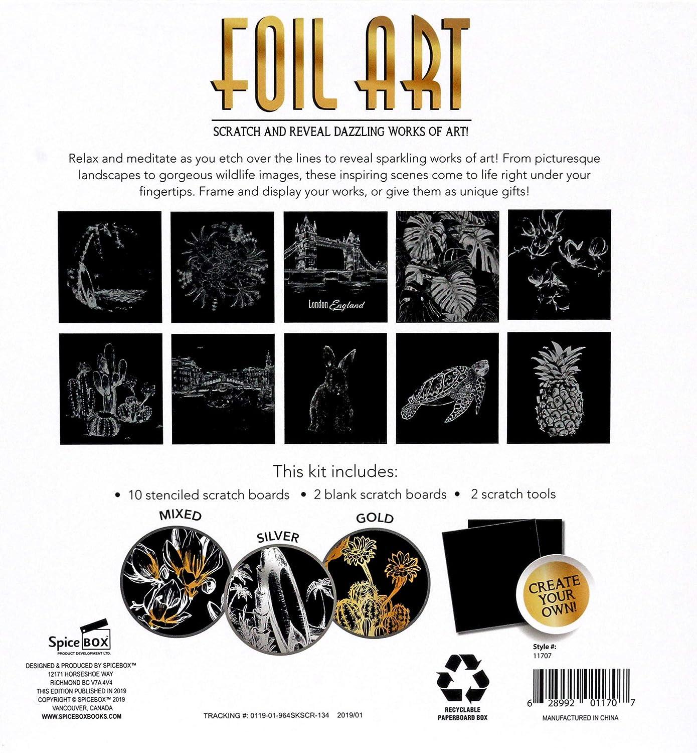 ①Persecute Artist　foil 1枚 SpiceBox Adult Art Craft & Hobby Kits - Sketch & Foil Art