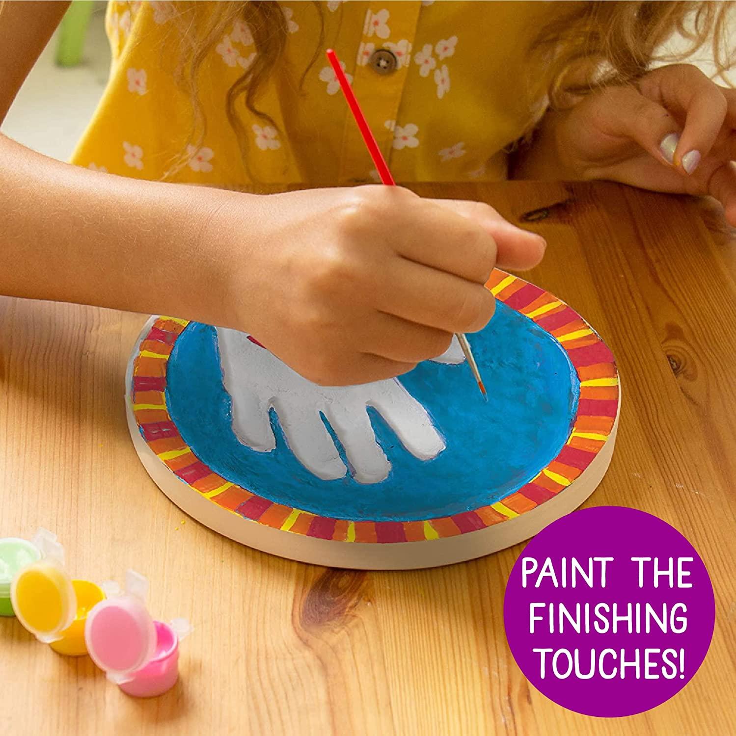 Creative Roots Handprint Stone Craft Kit for Kids DIY Hand Casting Kit for Ages 6+ Arts and