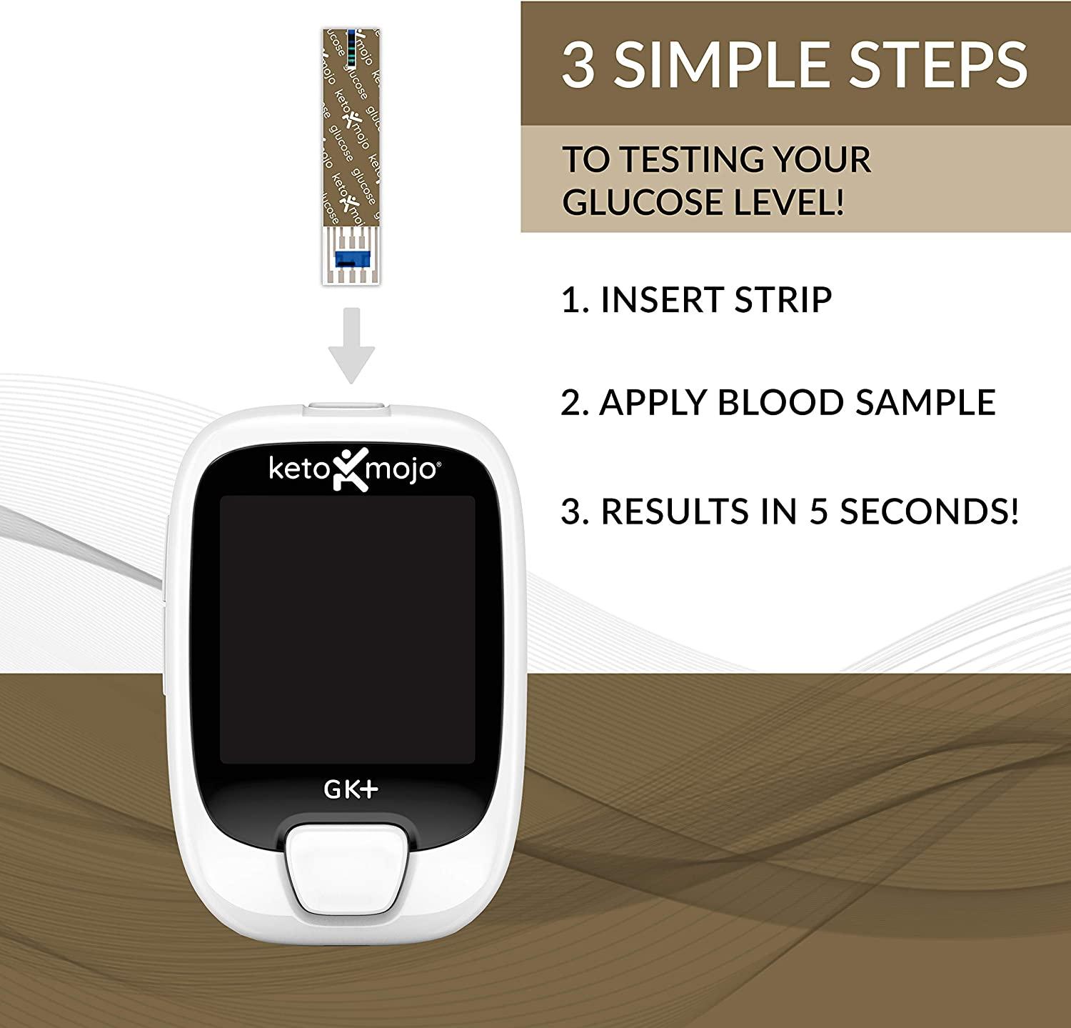 Ketosis test strip - KETO-MOJO - blood / strip