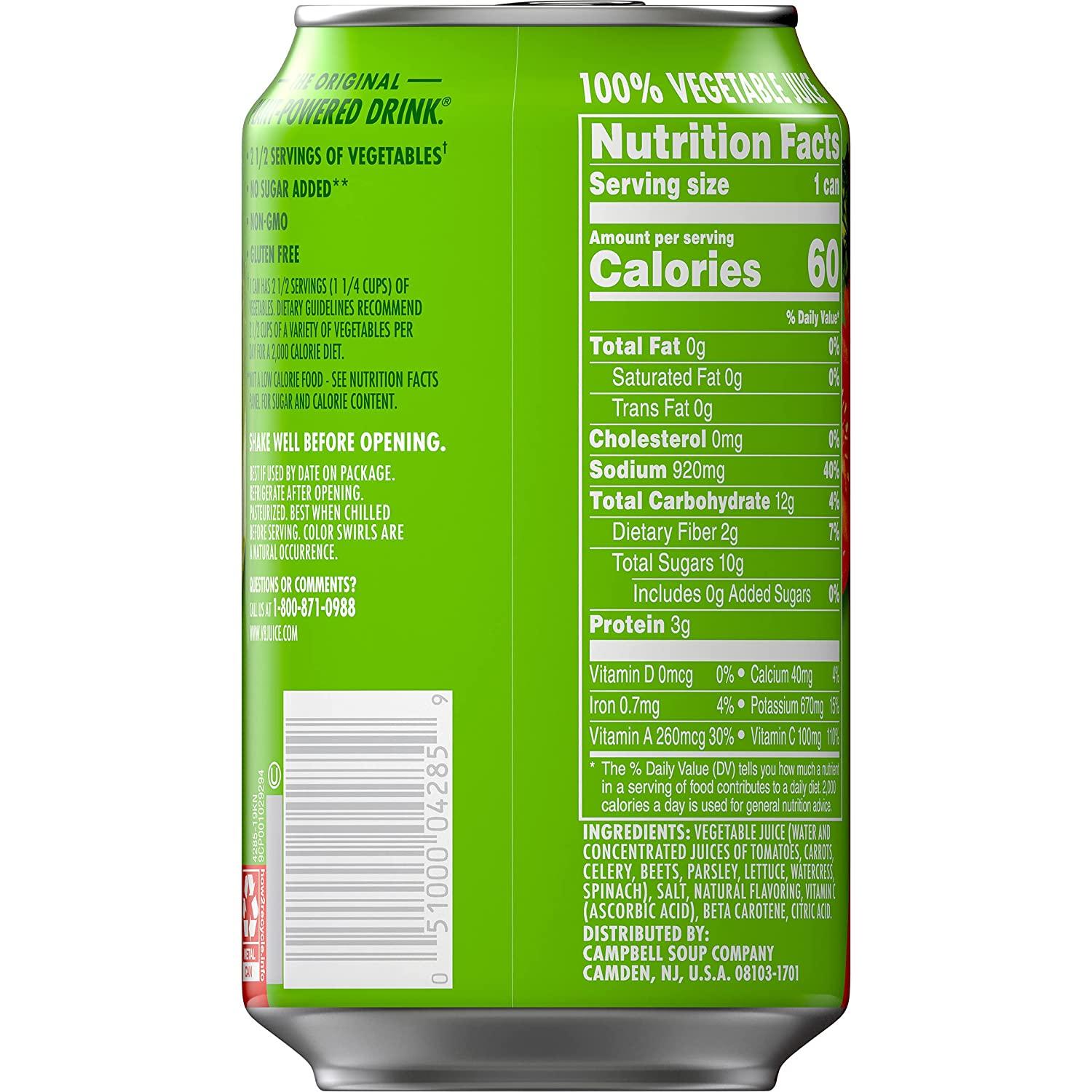 V8 Spicy Hot 100 Vegetable Juice Vegetable Blend with Tomato Juice 11.5