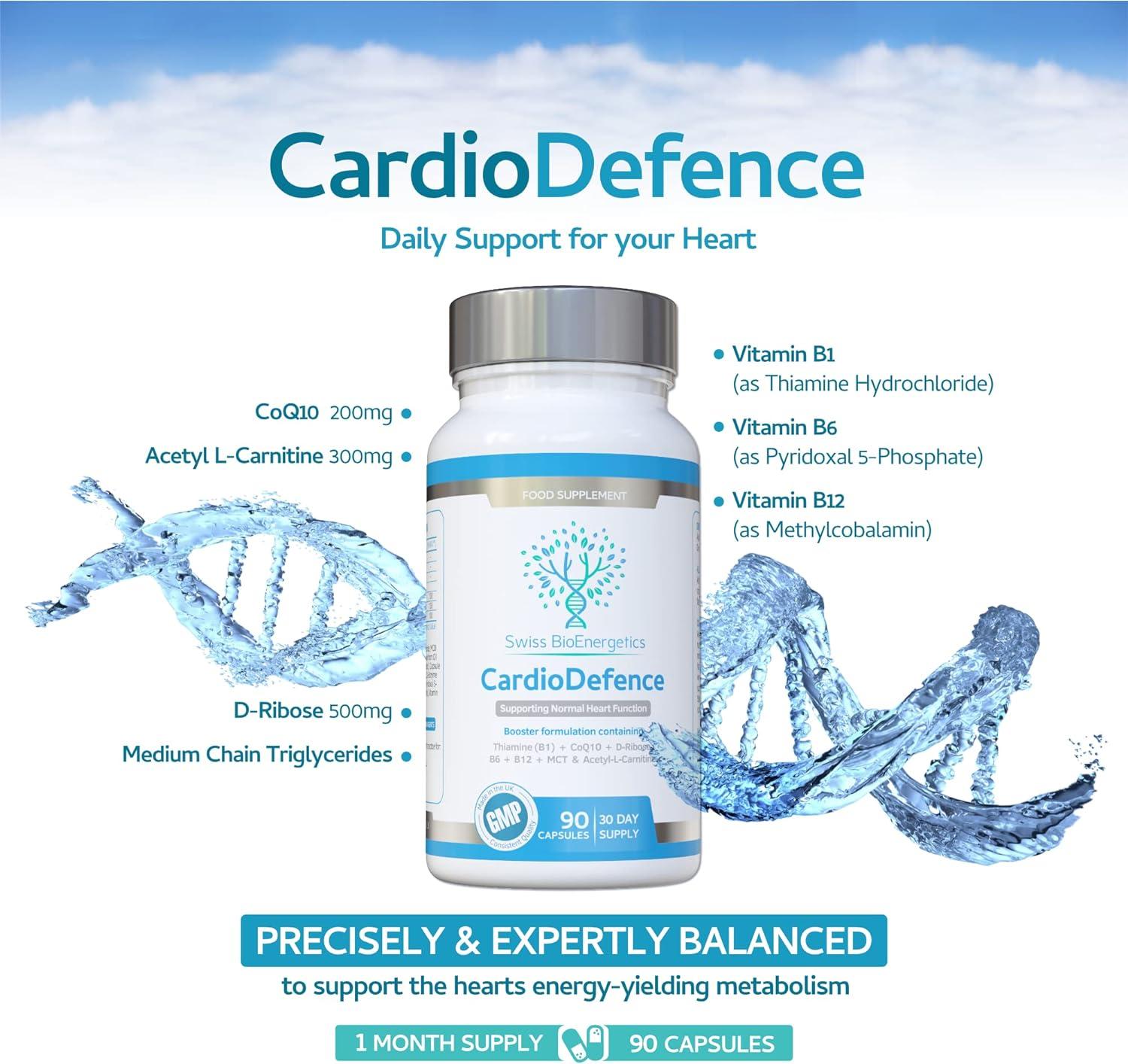 l carnitine and d ribose CardioDefence 90 Capsules - CoQ10, D-Ribose, Acetyl L-Carnitine, B  Vitamins, MCT - Supports Heart Function & Reduces Fatigue | Buy Now with  Express International Delivery