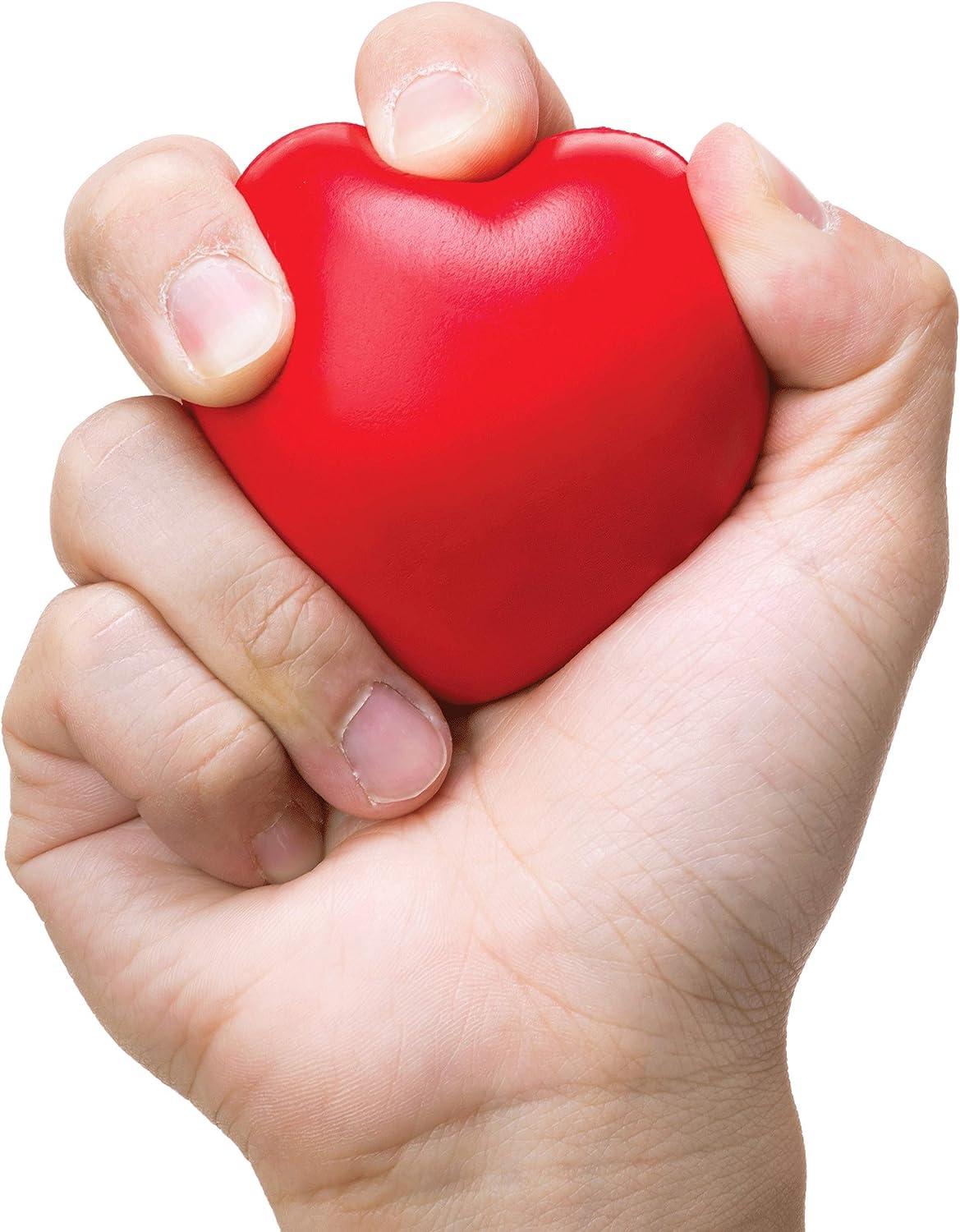 Firm Foam Heart Hand Exerciser 1 Count (Pack of 1) Heart