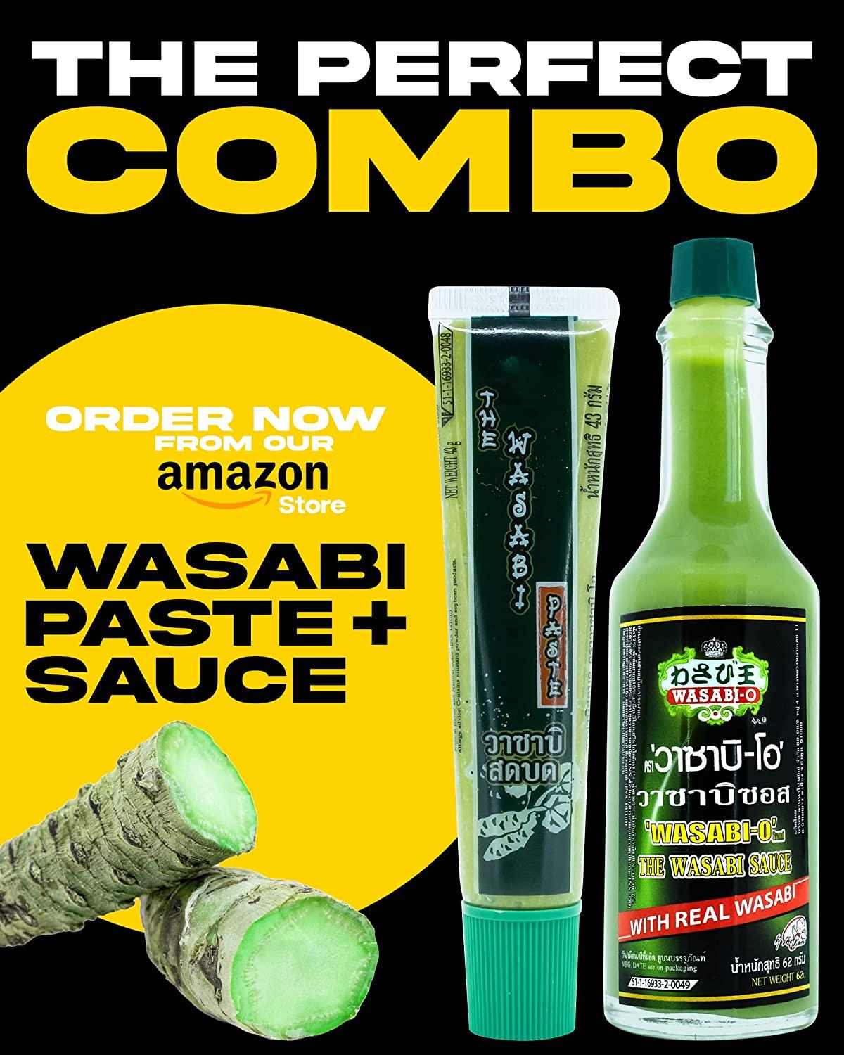 WasabiO Premium Wasabi Paste in Tube 1.52oz Authentic Japanese