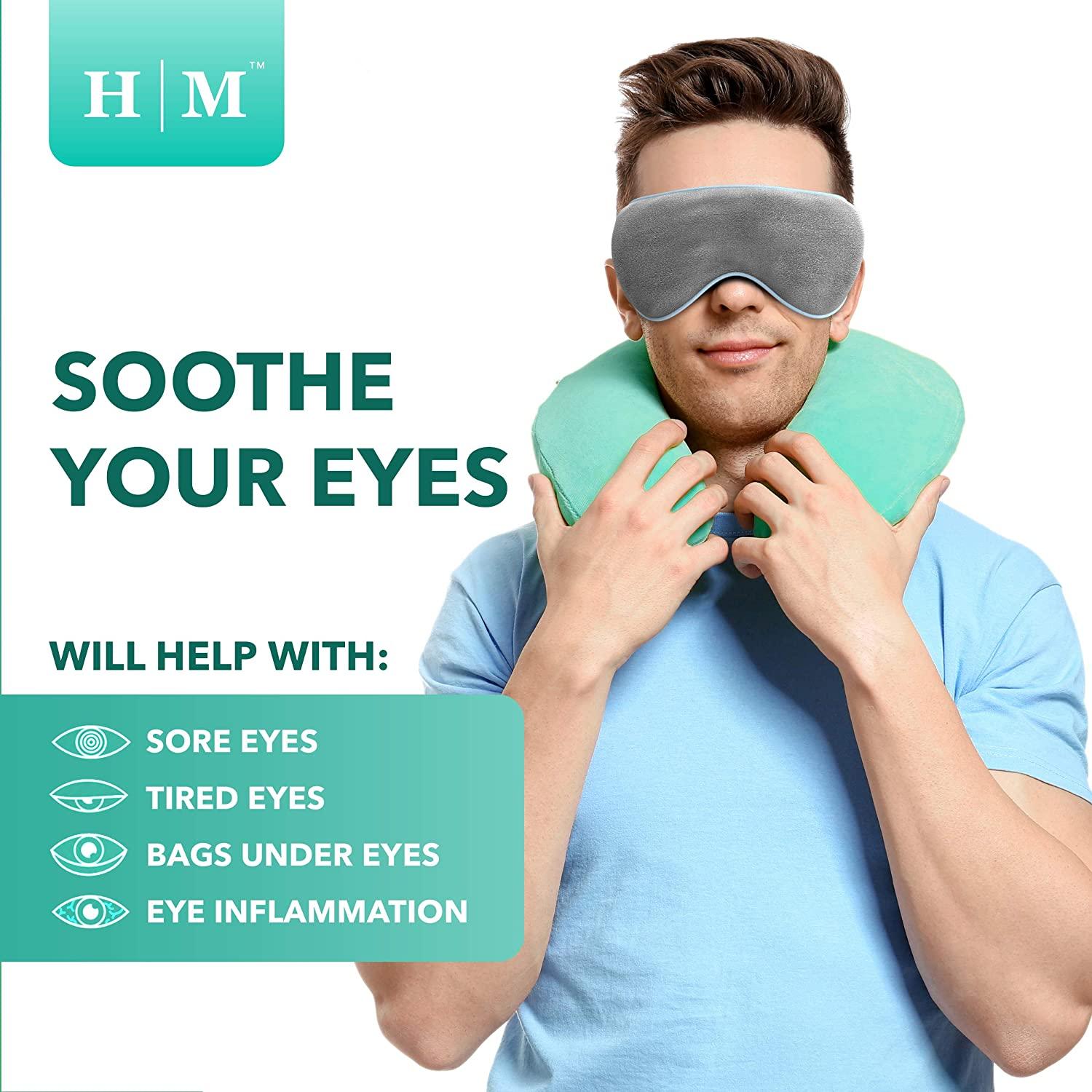Microwave eye pads for blepharitis clearance