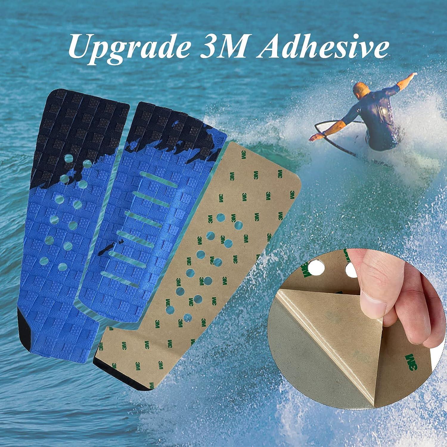 Traction pad top for foam surfboard