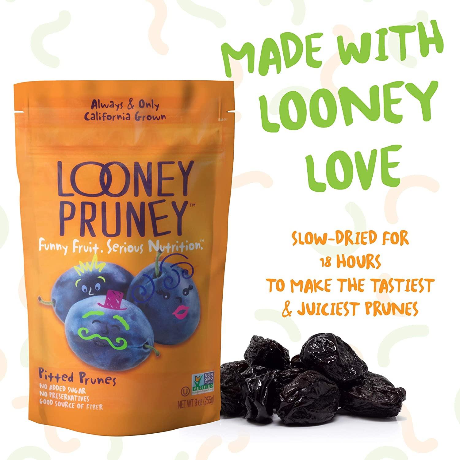 Looney Pruney Pitted Dried Prunes for the Entire Family Always