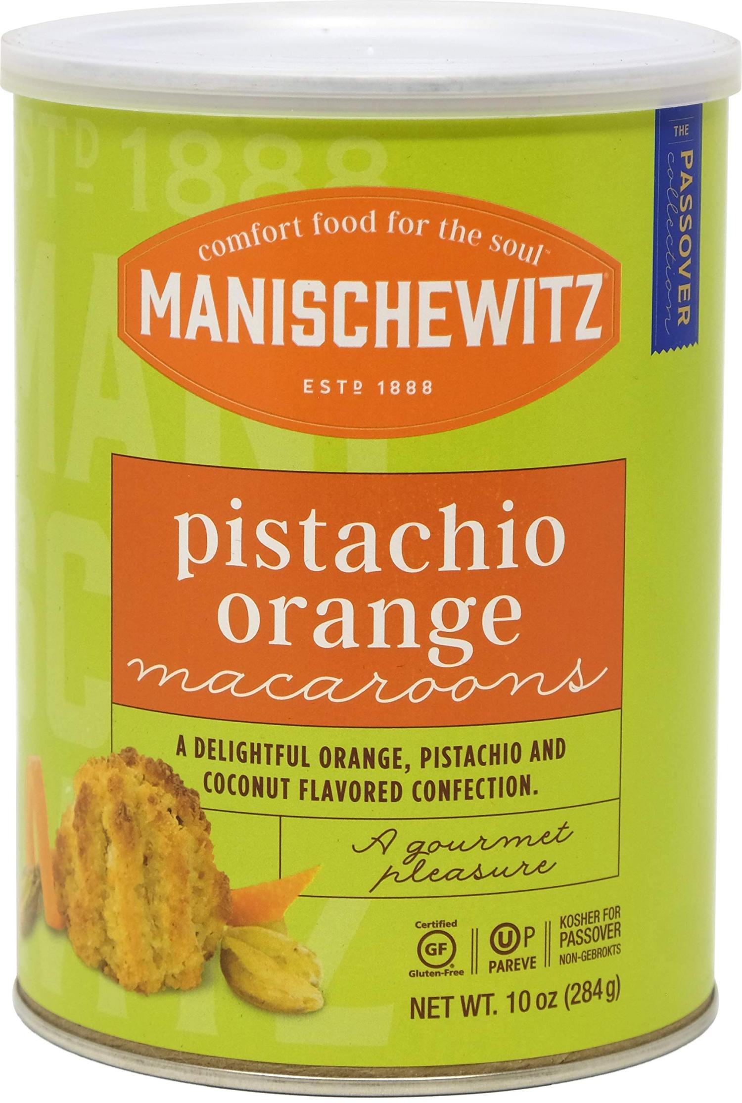 Manischewitz Kosher For Passover Macaroon Pistachio Orange GlutenFree