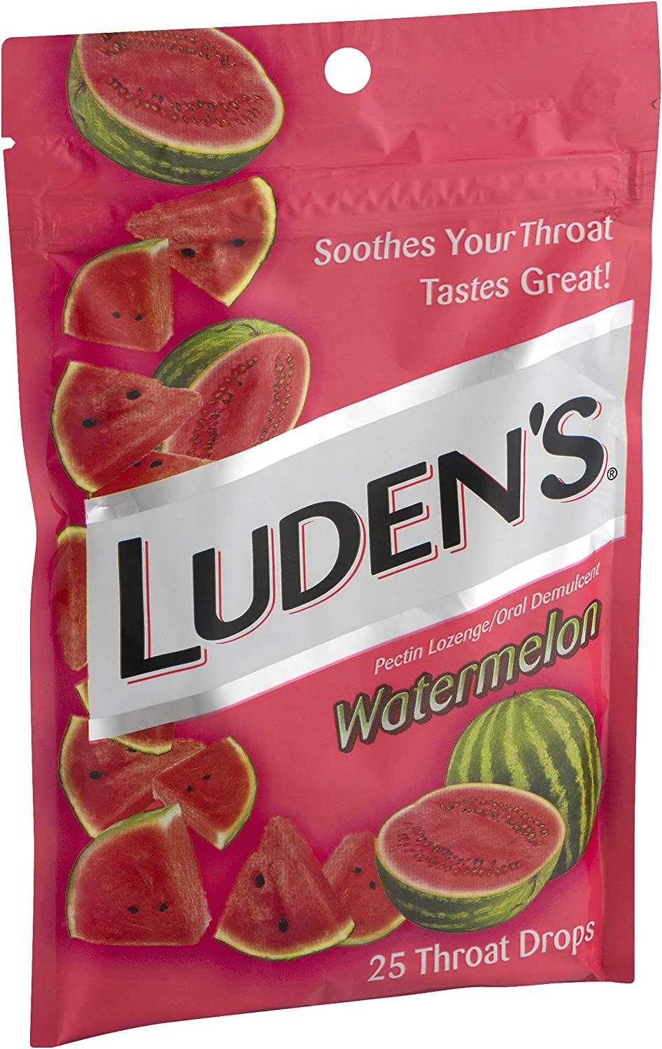 Shop Luden's Pectin Watermelon Throat Drops 25 Oral Demulcents for