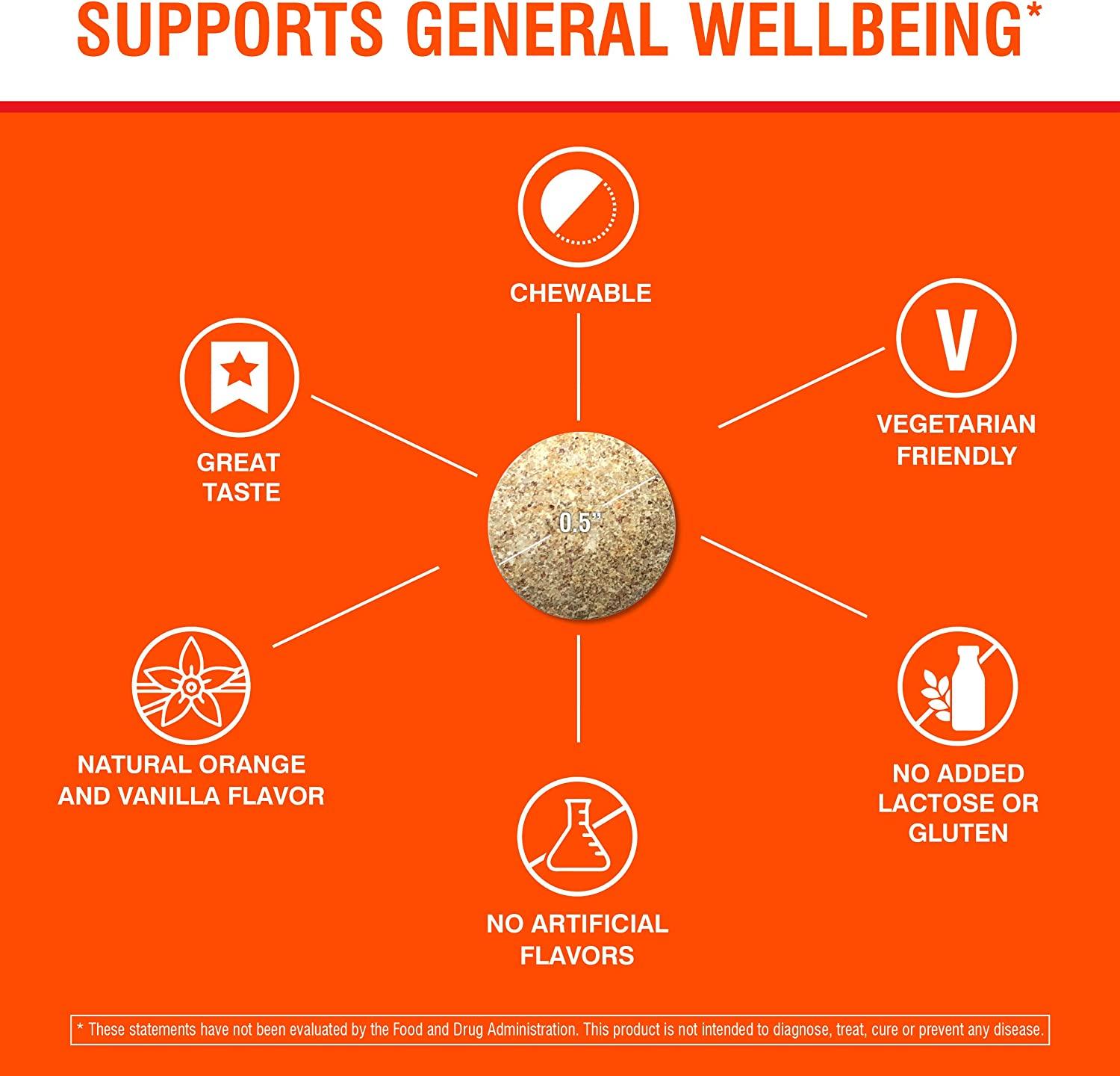 Swisse Children's Ultivite Multivitamin Natural Orange Flavor, 120